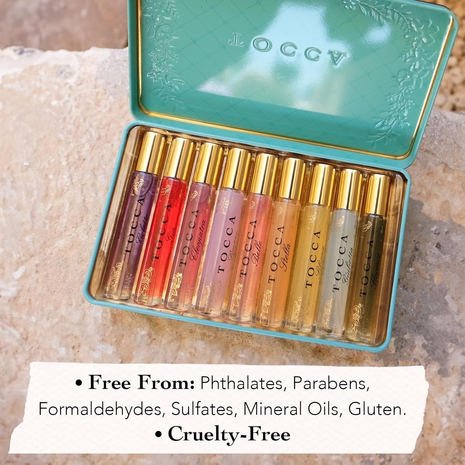 Luxury Fragrance Wardrobe - Set of 9 Travel Size Women'S Perfumes in Giftable Tin Case ($101 Value), Includes Florence, Cleopatra, Stella, Giulietta, Simone, Colette, Liliana, Gia & Belle