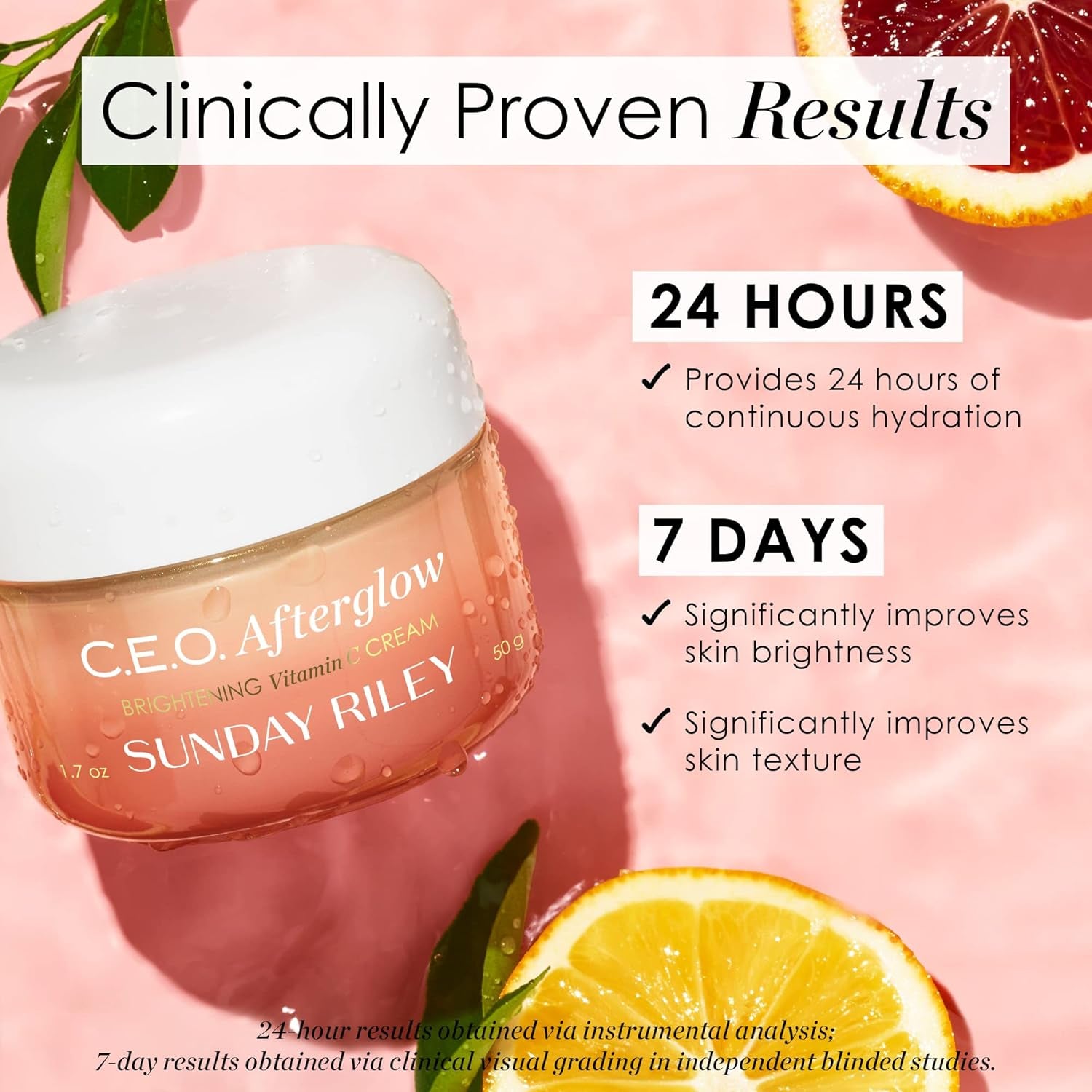 C.E.O. Afterglow Brightening Vitamin C Cream Face Moisturizer