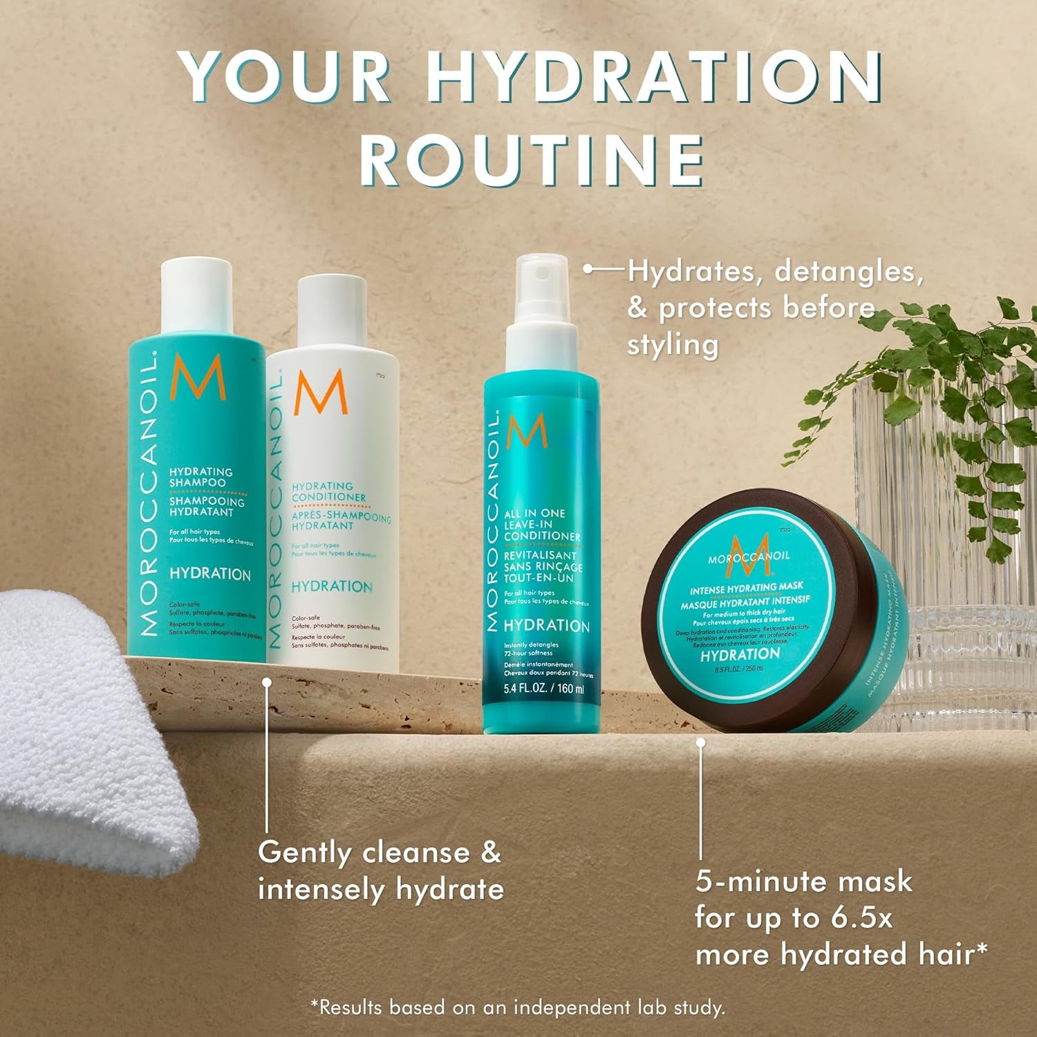 Moroccanoil Hydrating Shampoo + Conditioner Duo 8.5 fl oz / 250 mL each