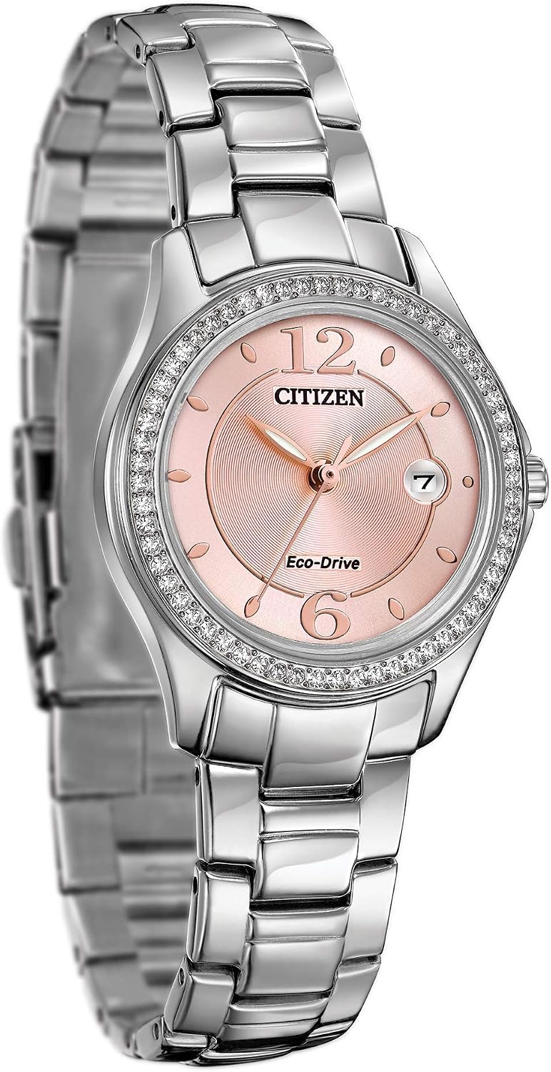 Citizen Eco-Drive Classic Crystal Watch | Pink Dial, 29mm