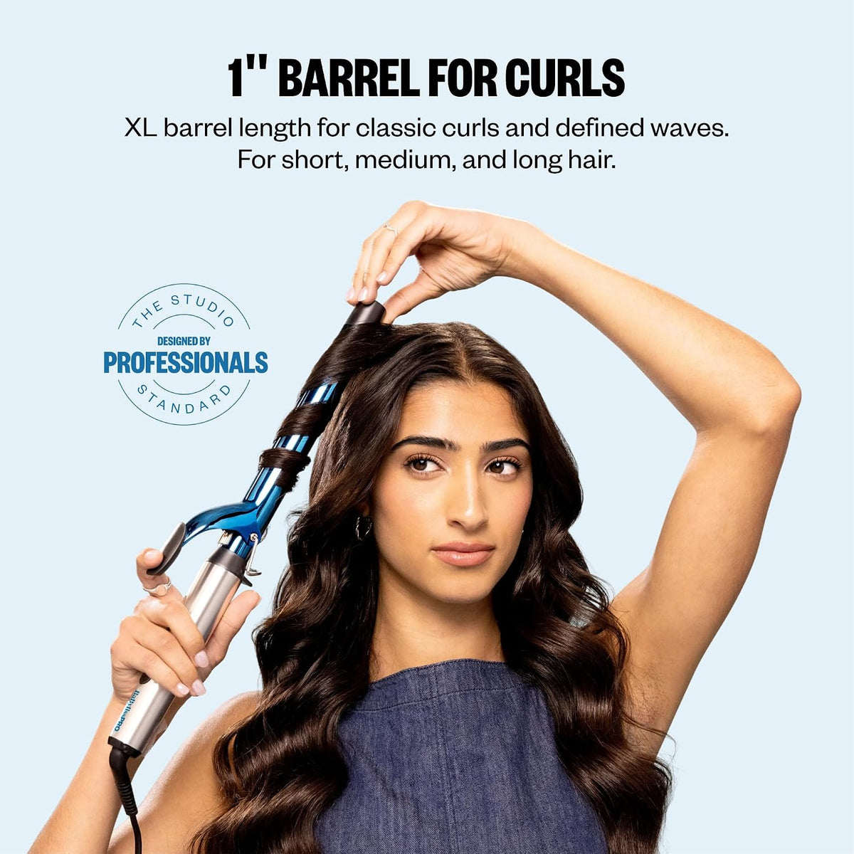 BaBylissPRO Nano Titanium Extended Barrel Curling Iron | 1"