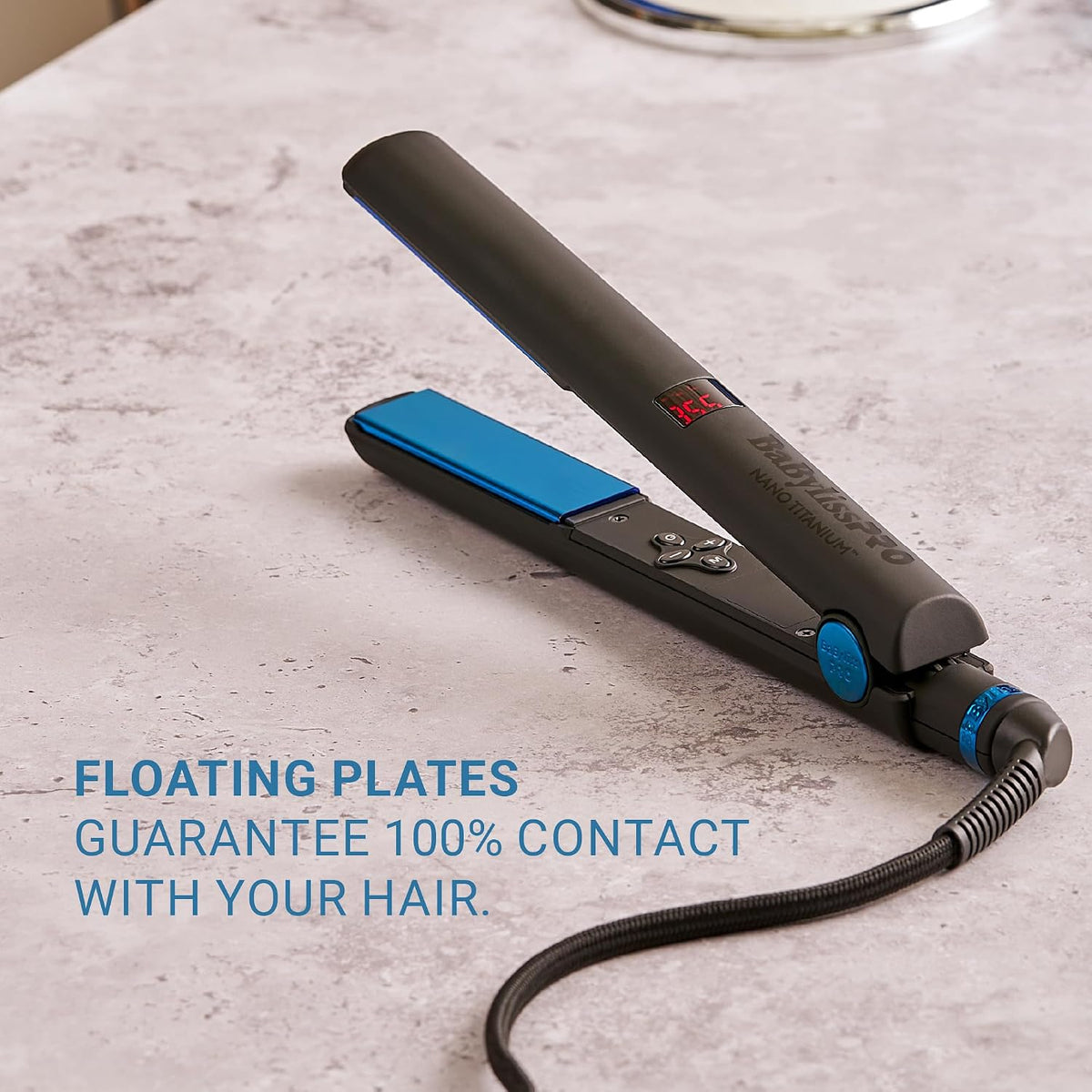 BaBylissPRO Nano Titanium Digital Flat Iron | Black