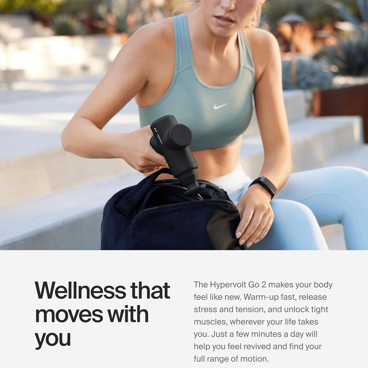 Hyperice Hypervolt Go 2 | Portable Percussion Massage Gun