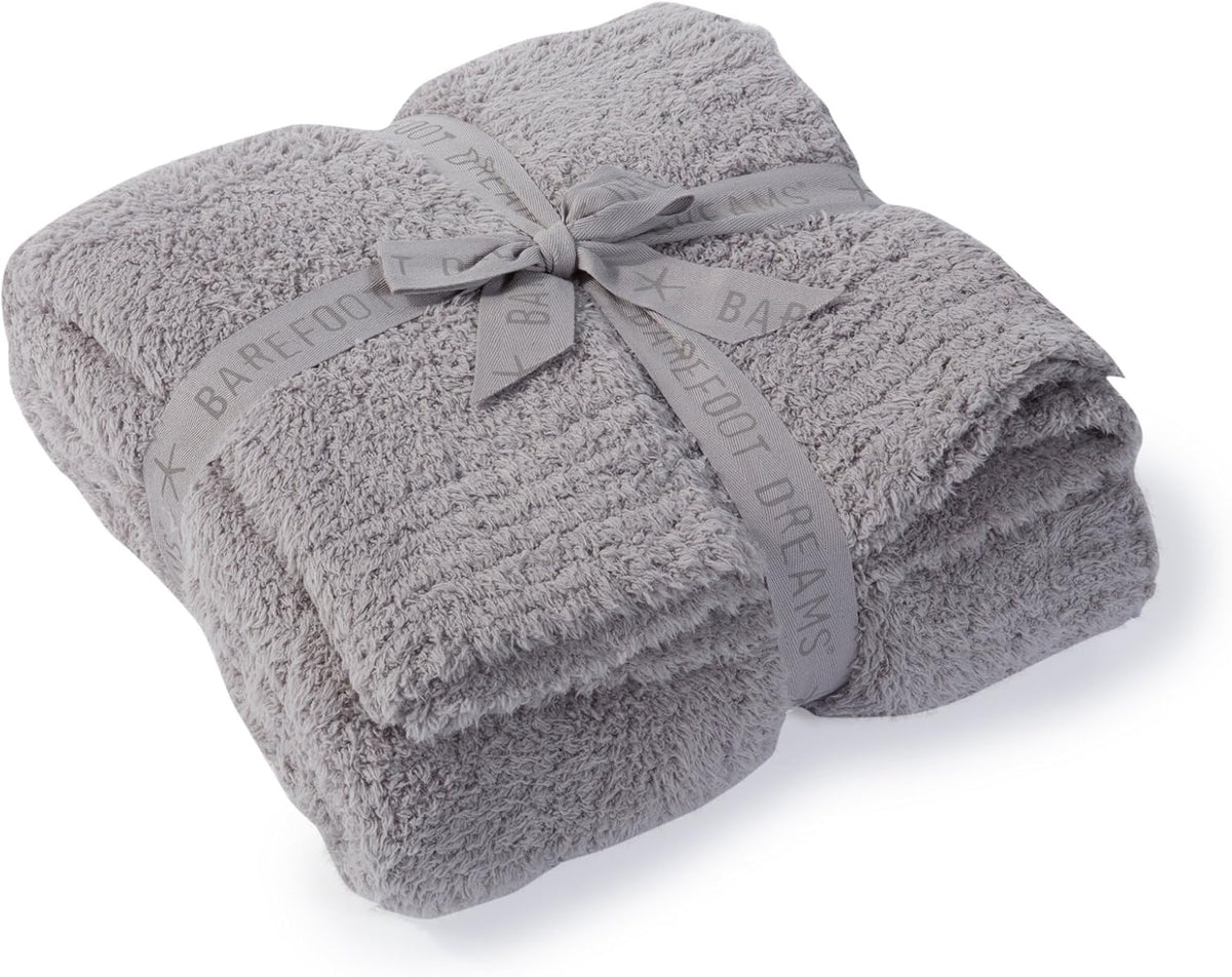 Barefoot Dreams CozyChic Throw | Dove Gray, 54 x 72