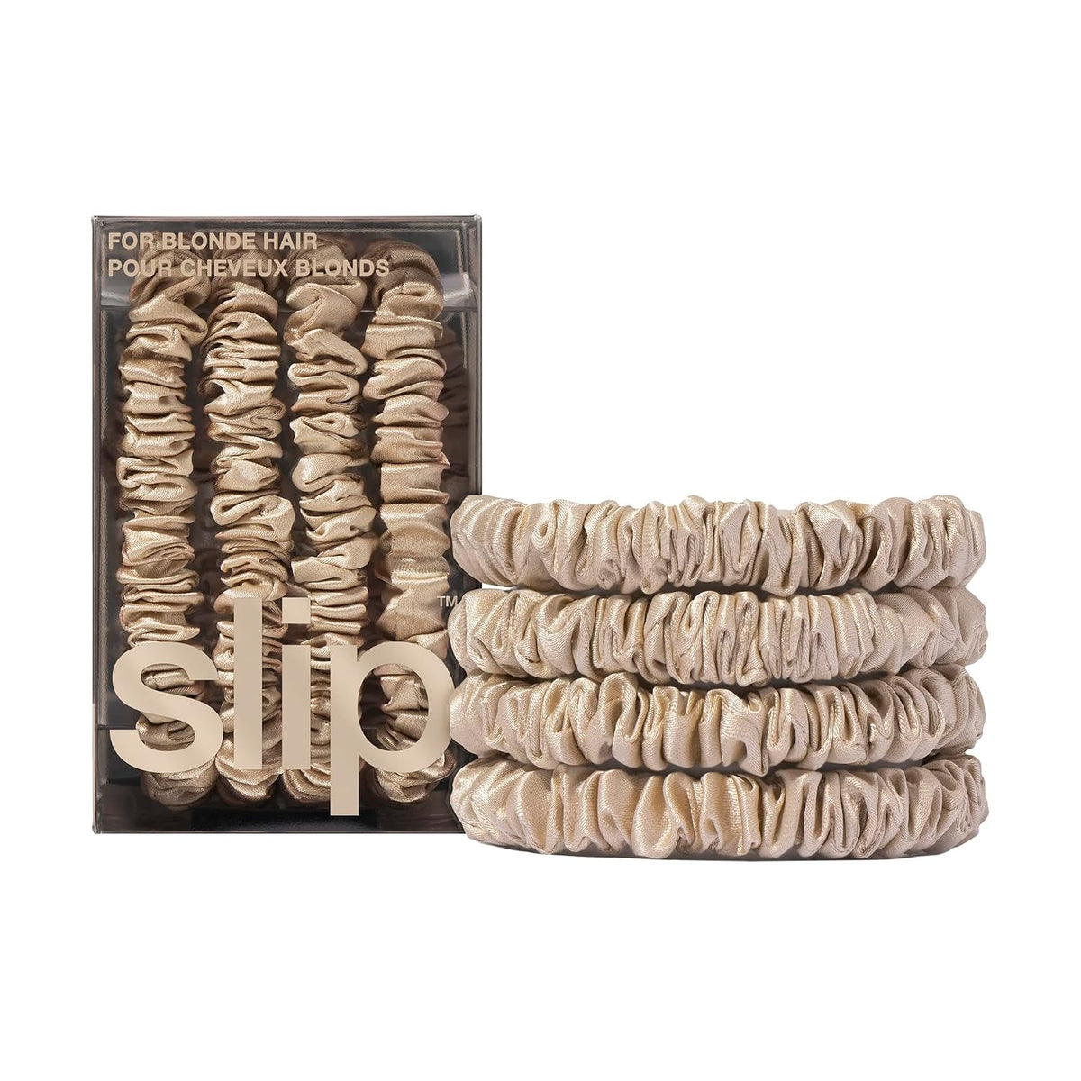 Slip Skinny Scrunchies - Blonde Set of 4