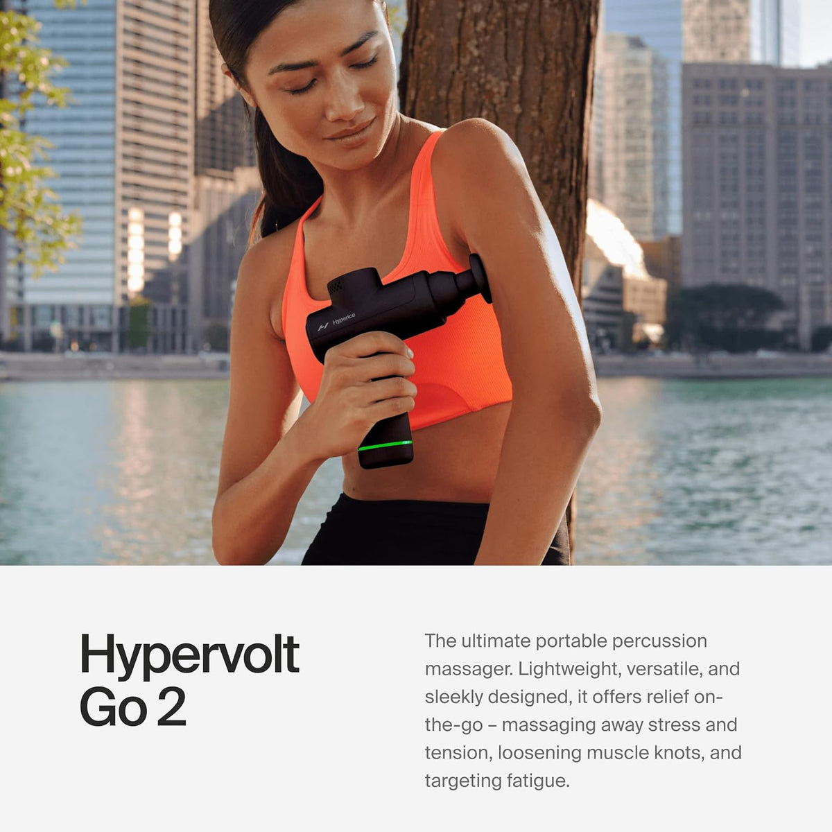 Hyperice Hypervolt Go 2 | Portable Percussion Massage Gun