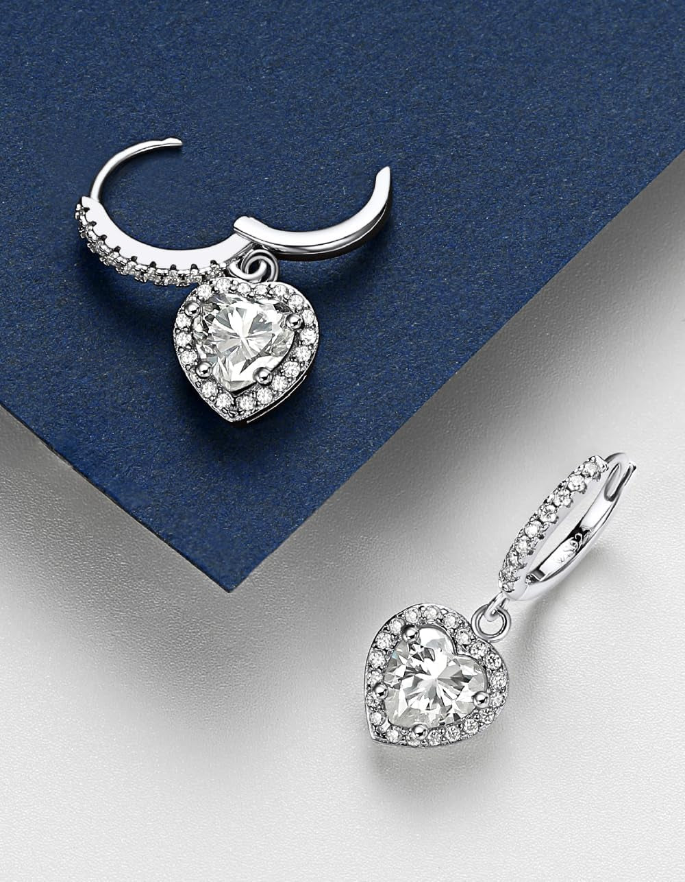 Drop Earrings for Women, Women'S Gift for Valentine Birthday, D Color VVS1 Dancing Moissanite Earrings, 925 Sterling Silver Dangle Earrings