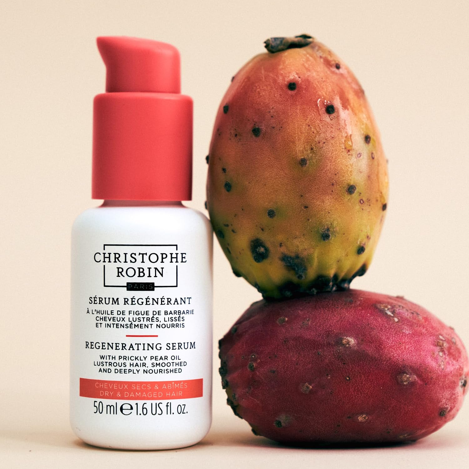 Regenerating Serum with Prickly Pear Oil - Hair Serum for Dry Damaged Hair, Thinning Hair, Frizzy Hair - Hair Care Products - 1.7 Fl Oz 50 Ml