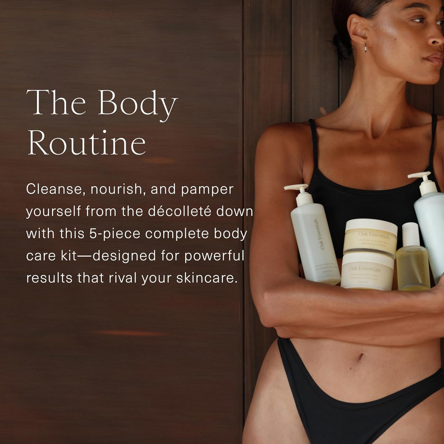 5-Step Oak Essentials The Body Routine Set with Blue Tansy for Complete Hydration and Radiant Skin