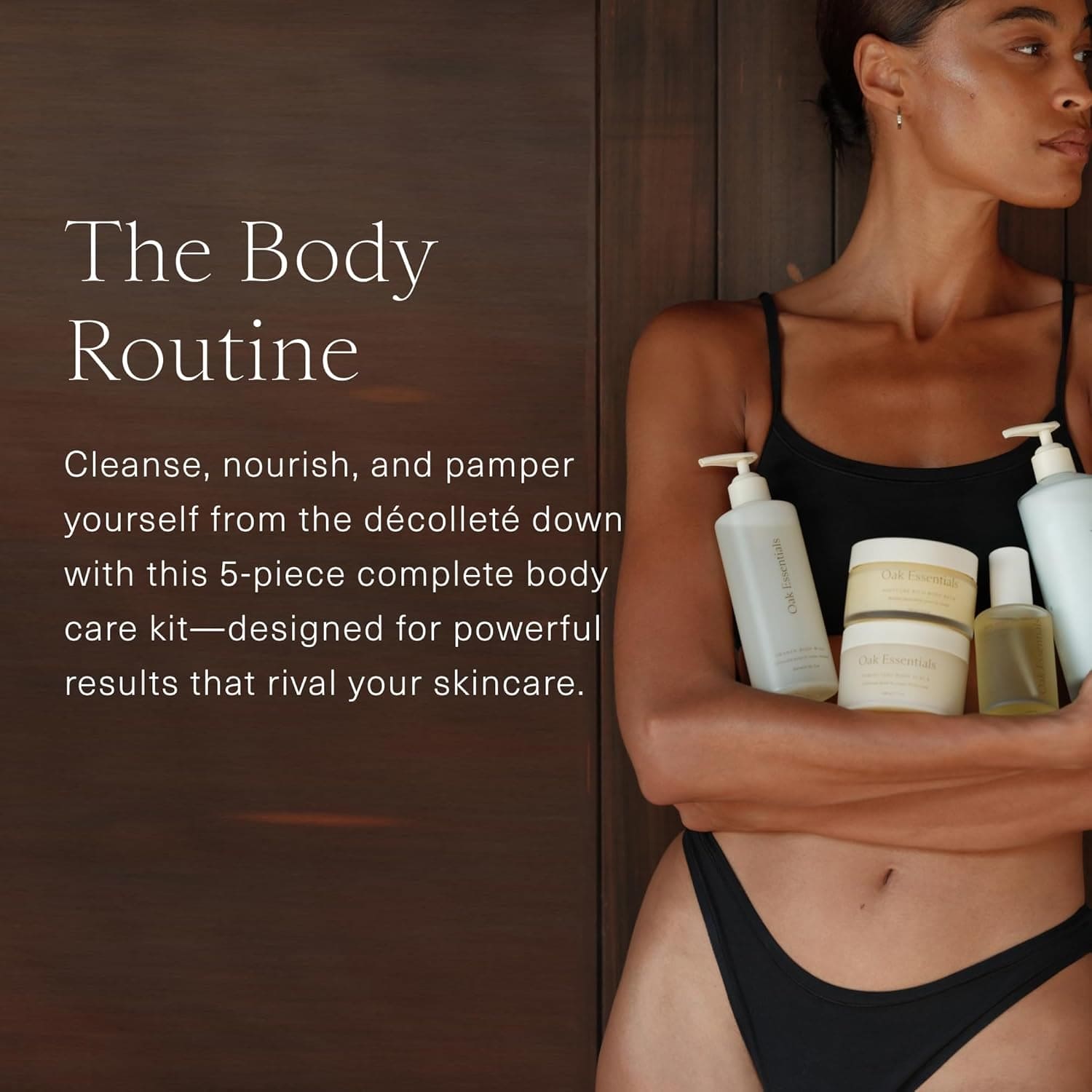 5-Step Oak Essentials The Body Routine Set with Blue Tansy for Complete Hydration and Radiant Skin