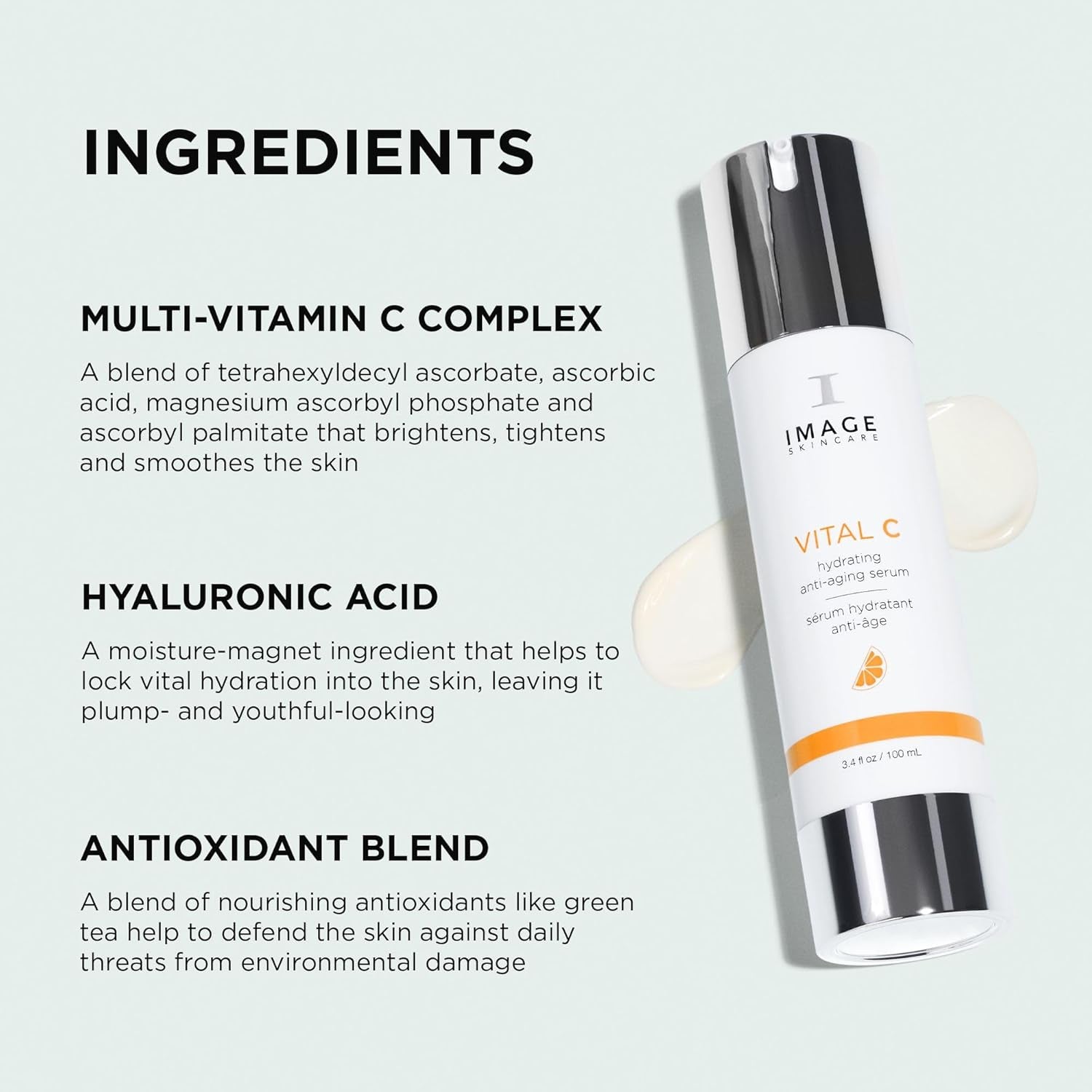 , VITAL C Hydrating Face Serum, with Vitamin C and Hyaluronic Acid, to Brighten, Tone and Smooth Appearance of Wrinkle