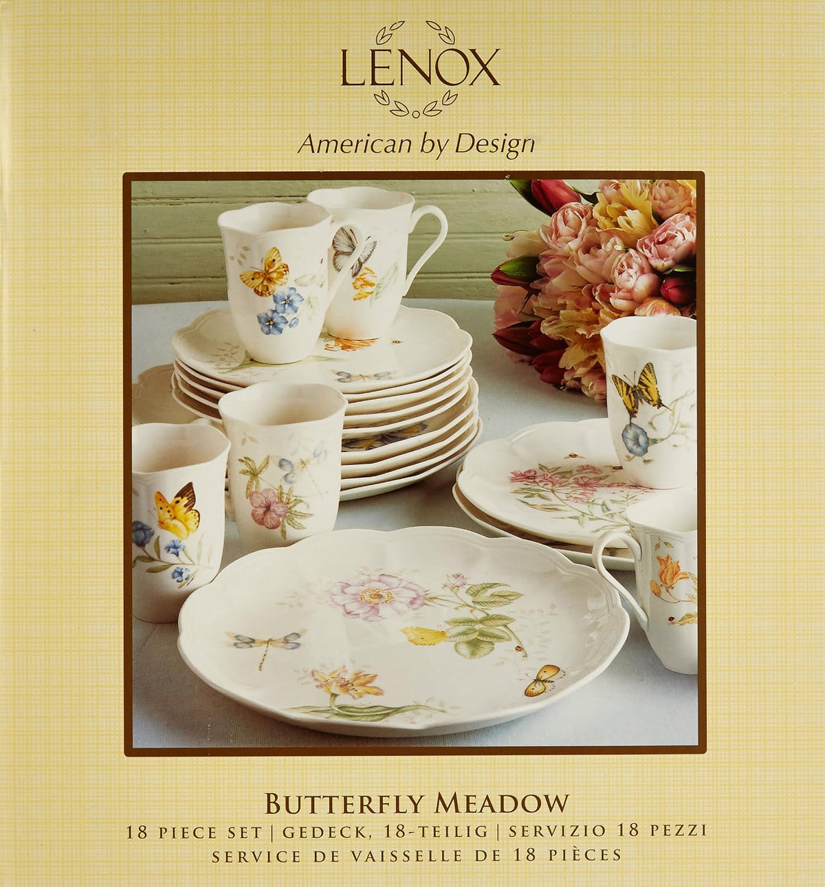 Lenox Butterfly Meadow 18-Piece Dinnerware Set | Service for 6