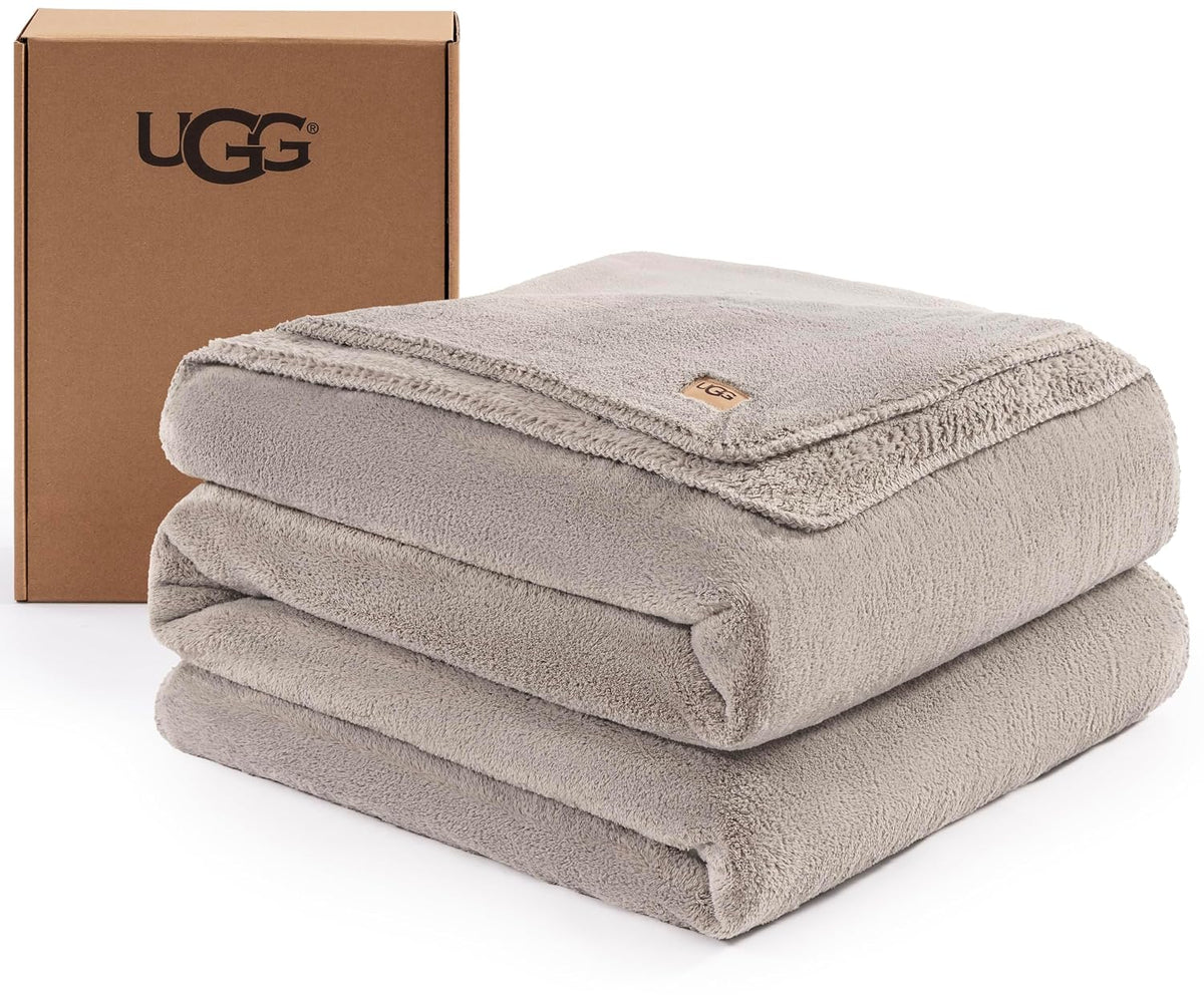UGG Whitecap Fleece Blanket - Full/Queen Grey