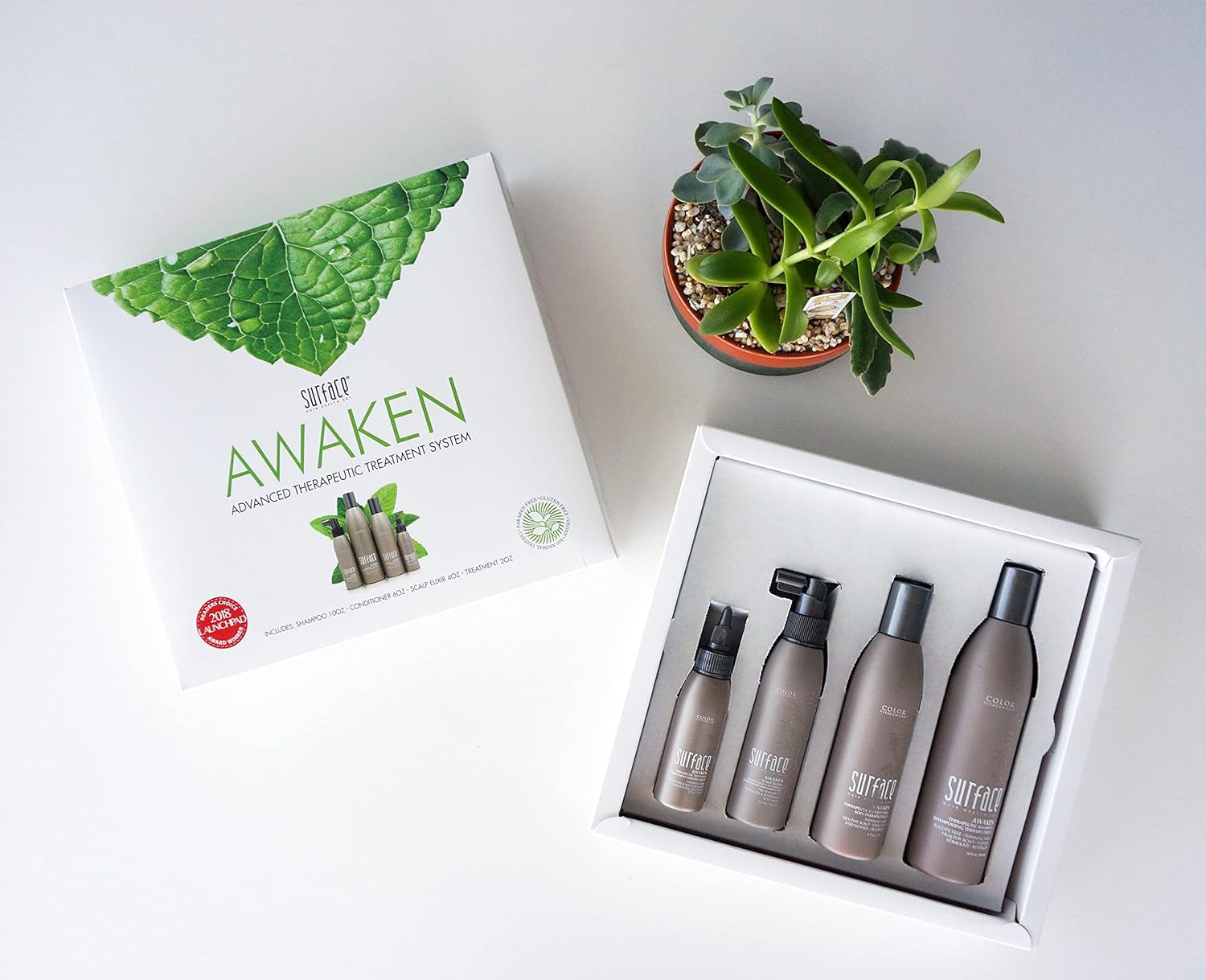 - Awaken Kit: Shampoo, Conditioner, Scalp Elixir and Therapeutic Treatment - for Thinning Hair, Hair Loss and Thickening