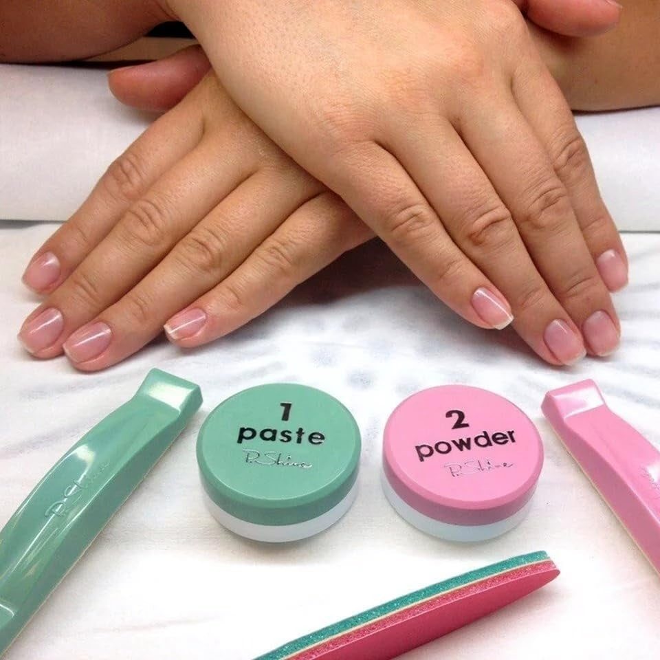 Japanese Manicure Set - Powder Nail Kit - Nail Strengthener for Damaged Nails - Professional Nail Kit - Nail Plate Care - Nail Repair for Damaged Nails - Nail Strengthener and Growth