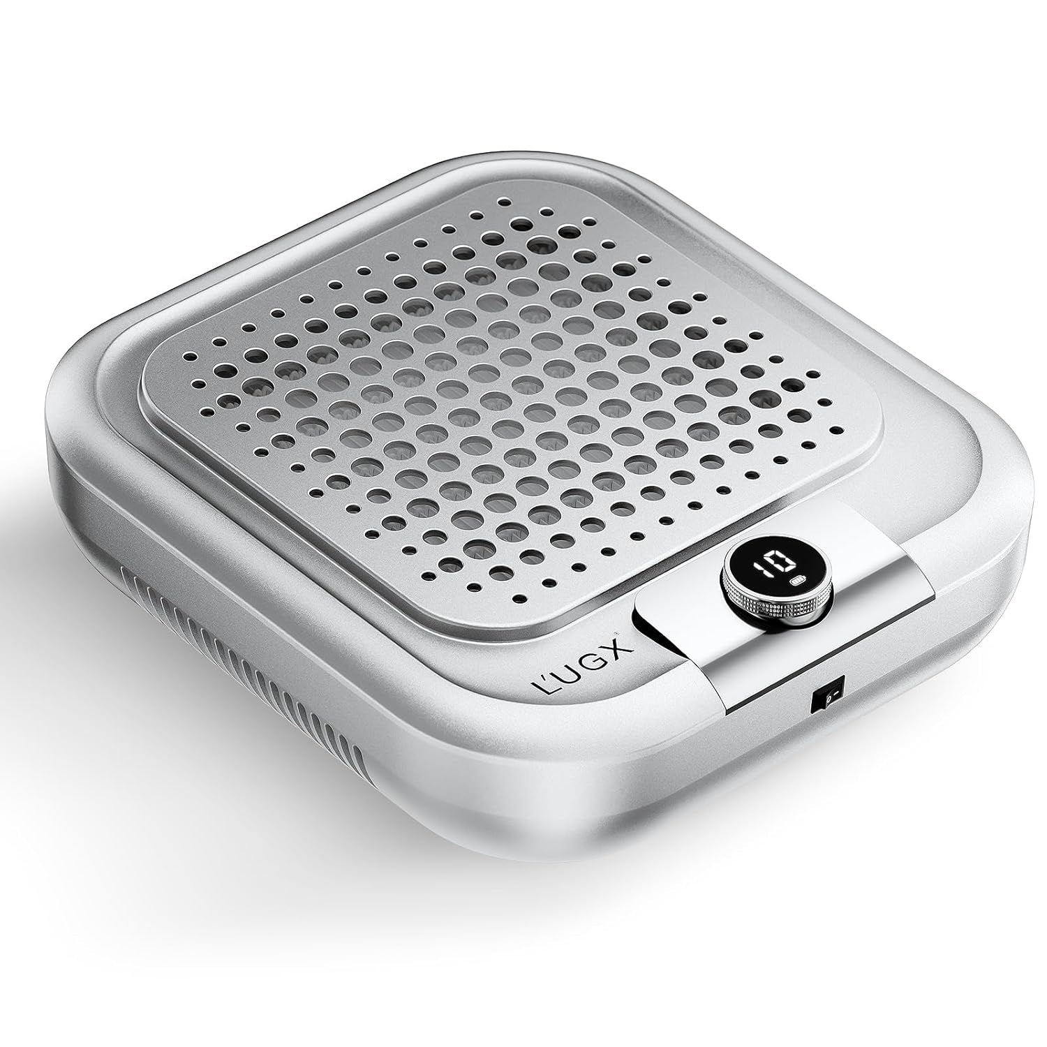 Rechargeable Nail Dust Collector for Acrylic Nails, 10-Gear Professional Nail Vacuum Duster Extractor Cleaner with 2 Reusable Filters for Salon Use,Powerful