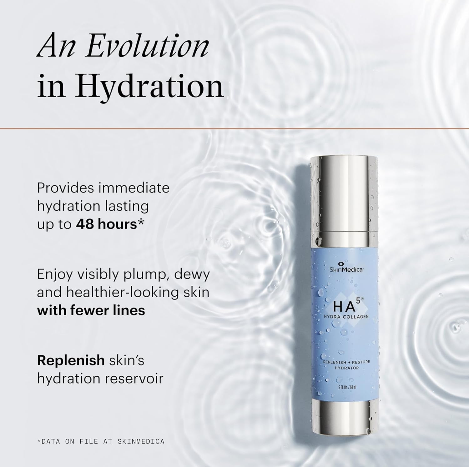 HA Hydra Collagen Replenish & Restore Hydrator - Age-Defying Skincare for Women with 2X Hyaluronic Acid than Previous Formula & Vegan Collagen for Hydration & Visibly Plump Skin (2 Fl Oz)