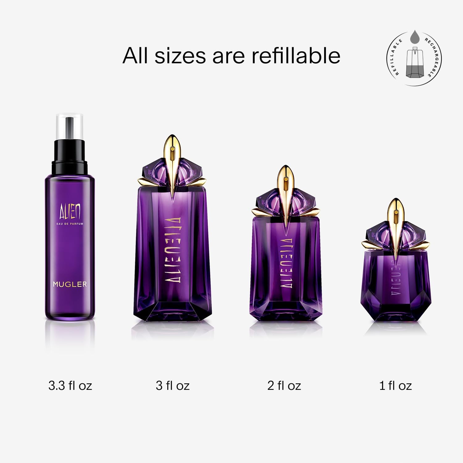 Mugler Alien - Eau De Parfum - Women'S Perfume - Floral & Woody - with Jasmine, Wood, and Amber - Long Lasting Fragrance