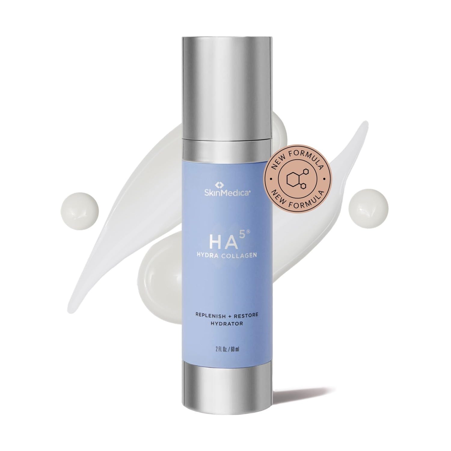 HA Hydra Collagen Replenish & Restore Hydrator - Age-Defying Skincare for Women with 2X Hyaluronic Acid than Previous Formula & Vegan Collagen for Hydration & Visibly Plump Skin (2 Fl Oz)