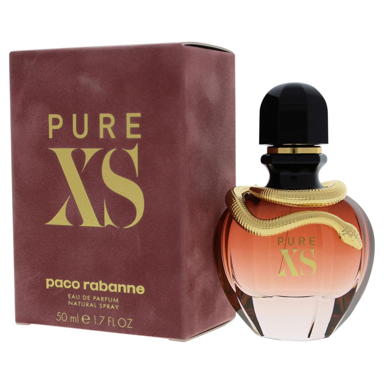 Pure XS Perfume for Women - Amber Floral Fragrance - Opens with Notes of Popcorn and Vanilla - Blended with Coconut and Ylang-Ylang - Sensual Scent - Eau De Parfume Spray - 1.7 Oz
