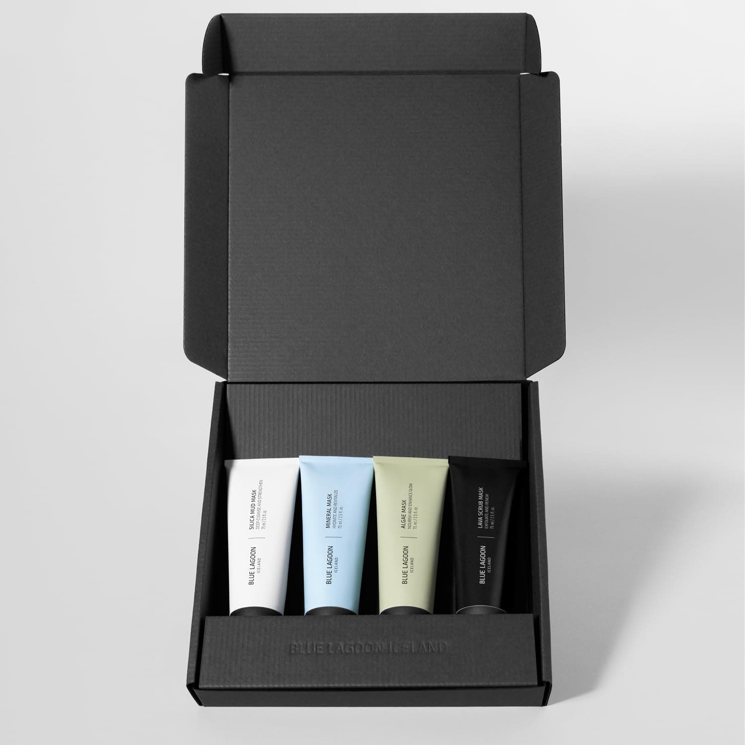 Blue Lagoon Signature Masks, Includes Facial Mask Targeting Hydration, Calmness, Exfoliation & Nourishment, Leaving Skin Glowing and Radiant, Full Size Set, 4Pcs