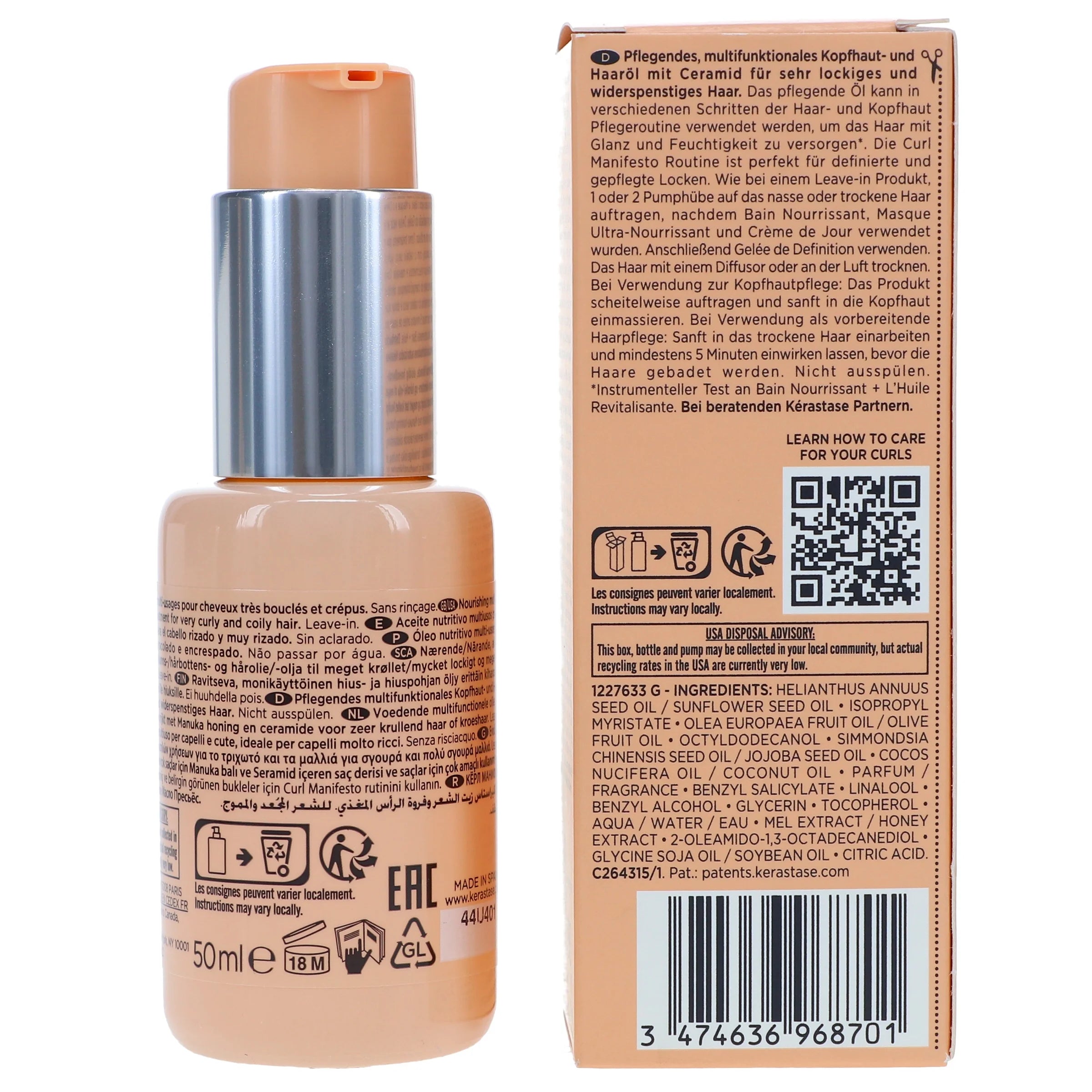 Curl Manifesto Sublime Repair Oil 1.7 Oz