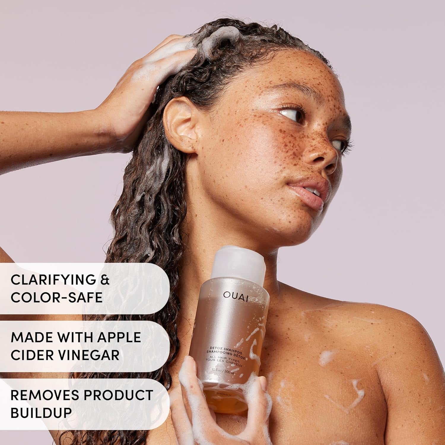 Detox Shampoo (10 Fl Oz) & Anti-Dandruff Deluxe Size (1 Fl Oz) Bundle - Soothing, Clarifying Shampoo Set for Dry, Flaky Scalp - Removes Dirt & Build up (2 Count)