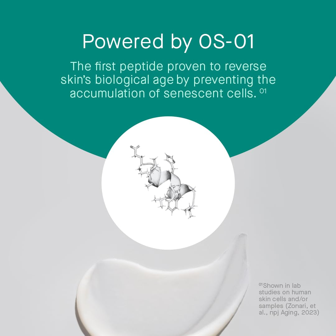 FACE OS-01 Peptide Topical Supplement & Skin Longevity Age Reversal Moisturizer