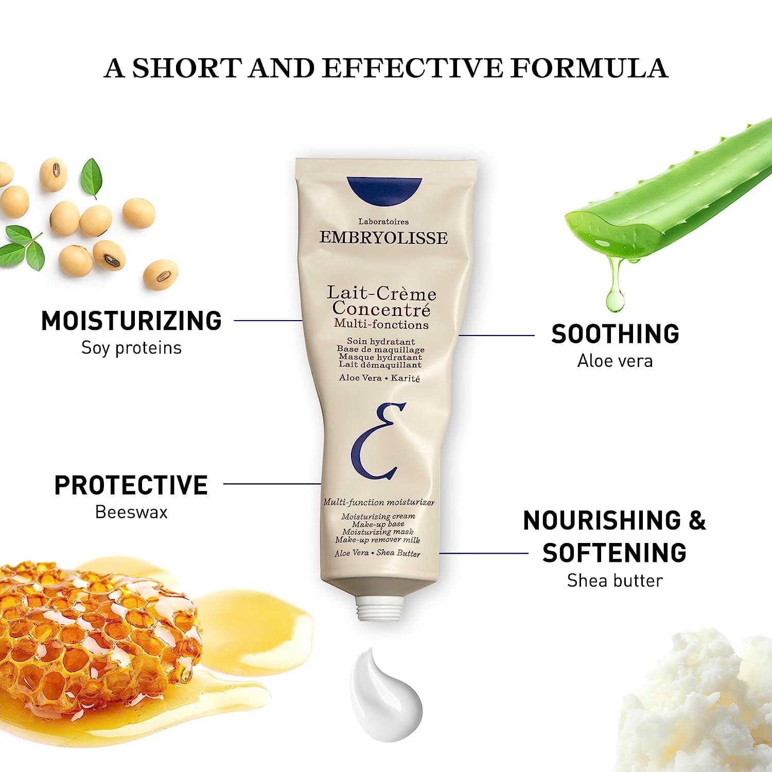 Lait-Crème Concentré, Face Cream & Makeup Primer - Cream for Daily Skincare - Face Moisturizer for All Skin Types (New Packaging)