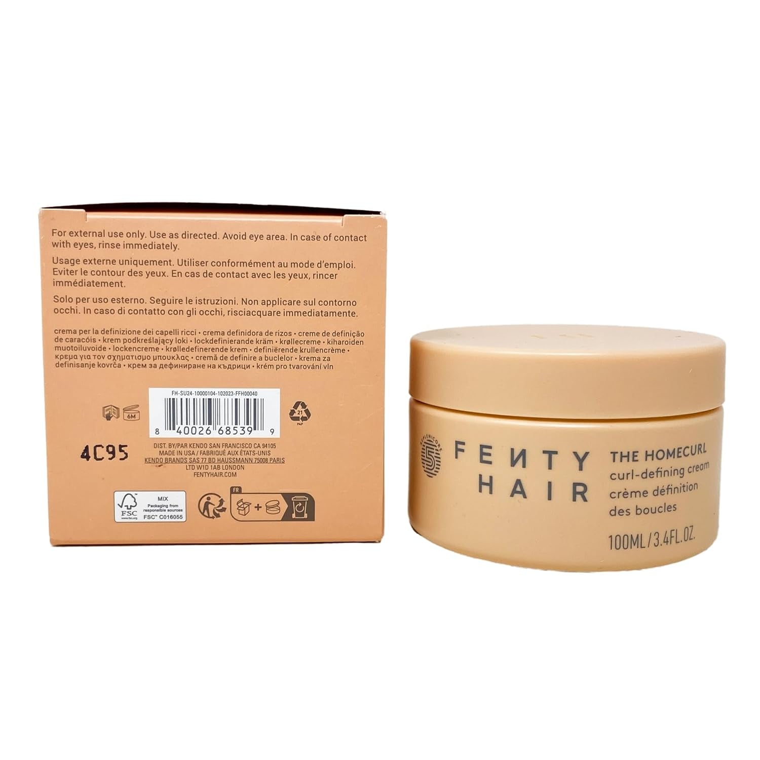Fenty Hair The Homecurl Curl Defining Cream 3.4 fl oz / 100 mL