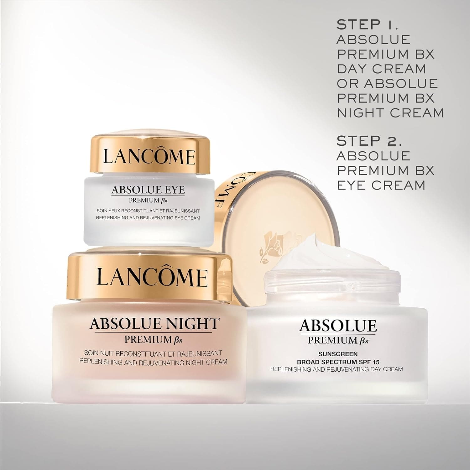 Absolue Premium Bx Day Cream with SPF 15 - Replenishing Facial Moisturizer Infused with Pro-Xylane - 2.5 FL Oz