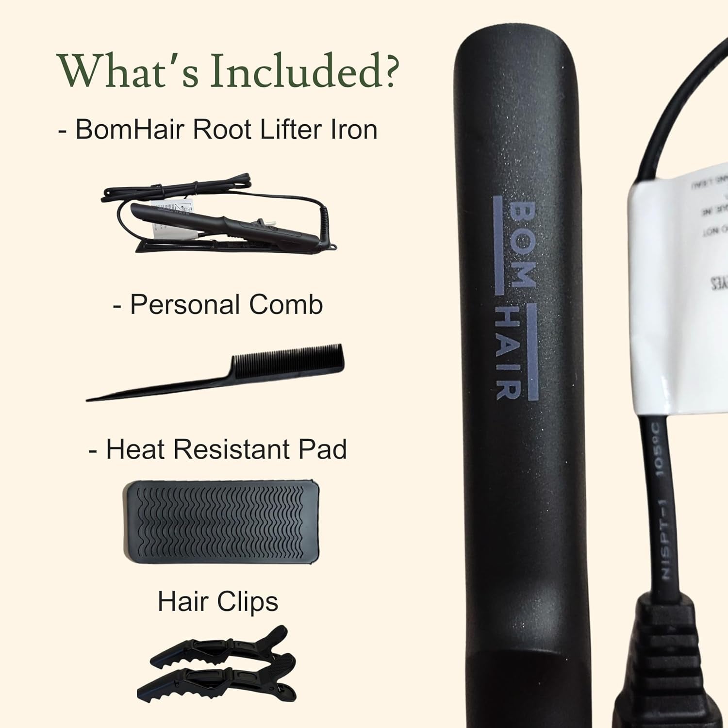 Root Lifting Flat Iron | Alternative to Volumizing Sprays and Powders | Hair Care Tools & Products | Hair Volumizing | Patent Pending Design