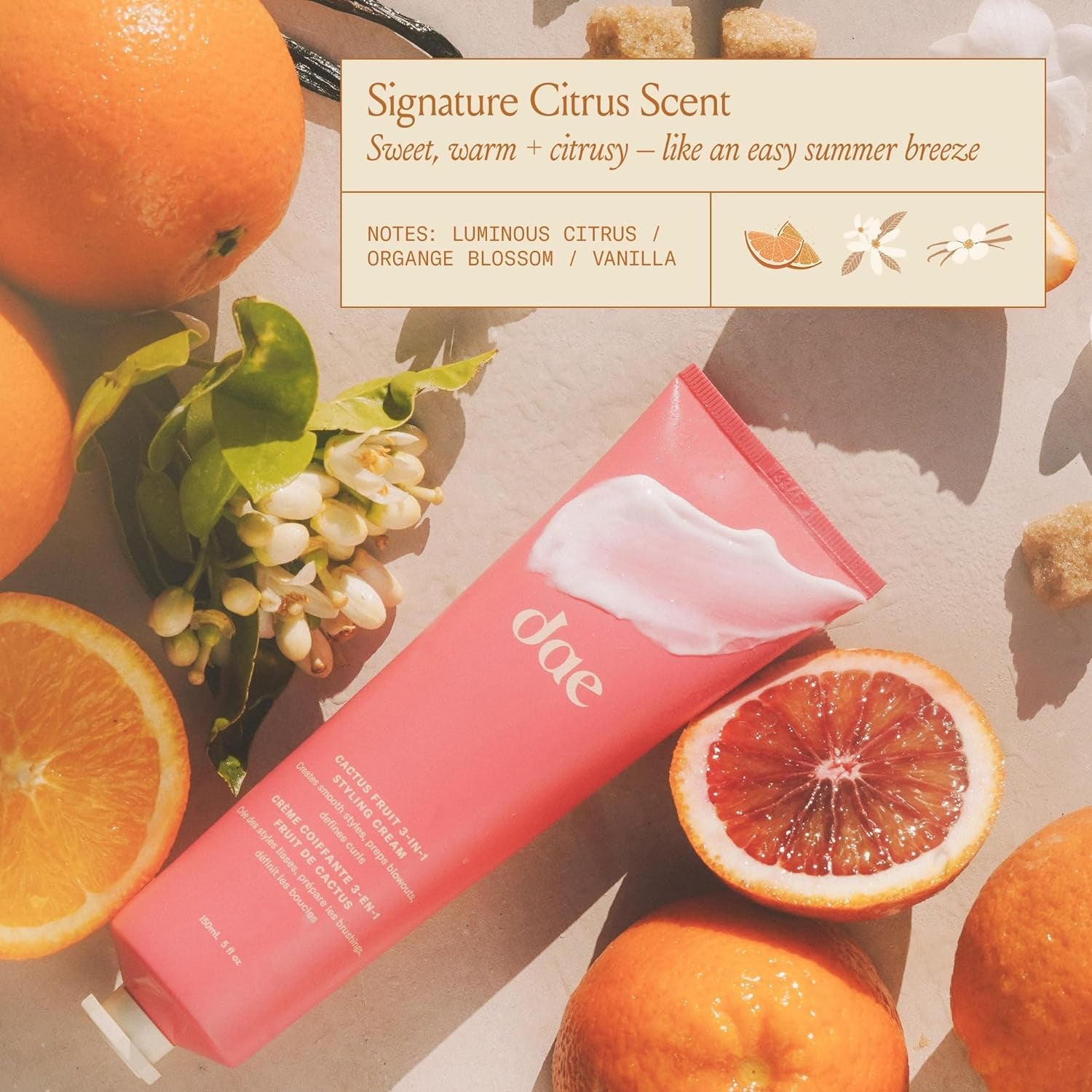 Cactus Fruit 3-In-1 Styling Cream - Smooth Styles, Prep Shiny Blowouts, Defines Curls (5 Oz.)