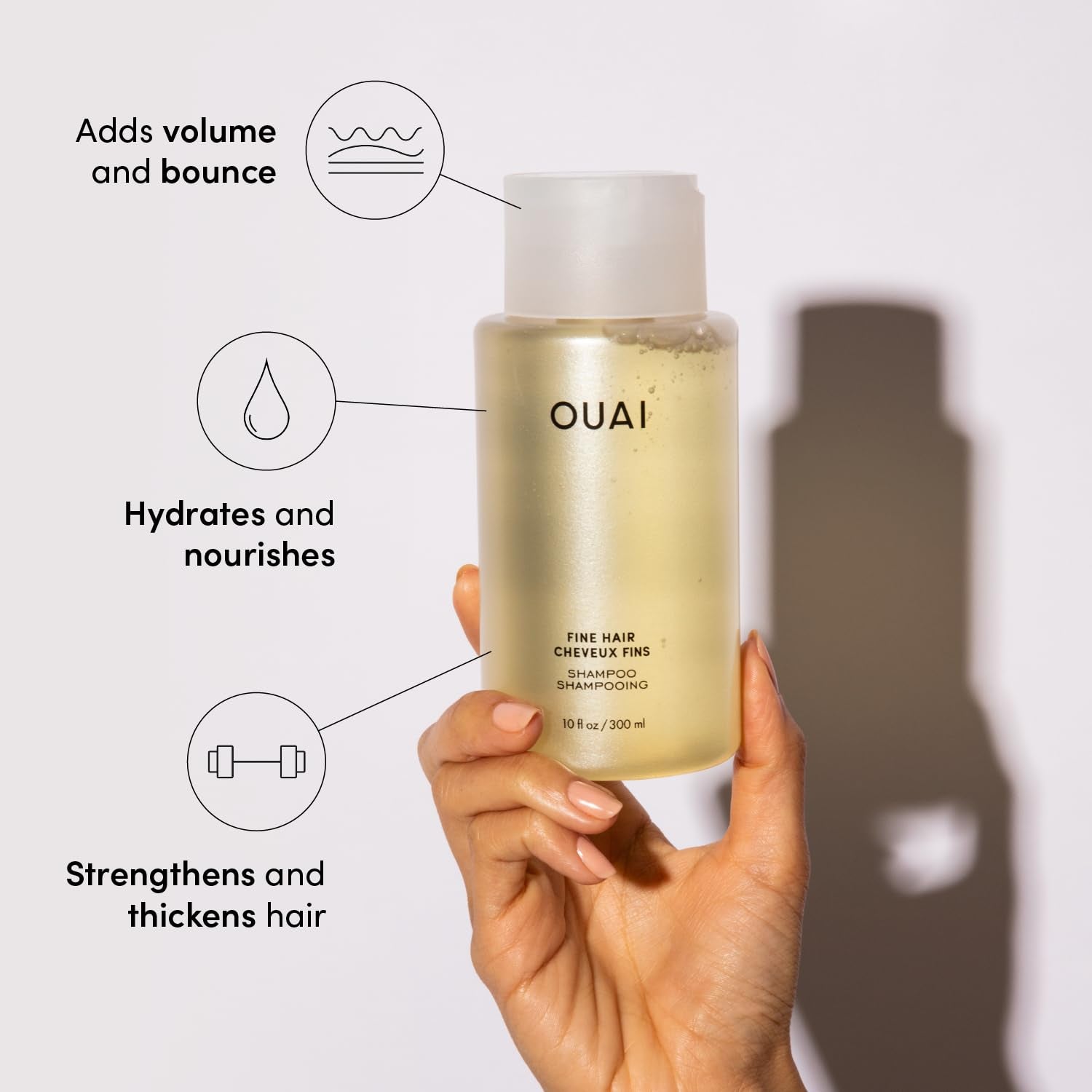 Fine Shampoo and Conditioner Set - Sulfate Free Shampoo and Conditioner for Fine Hair - Made with Keratin, Marshmallow Root, Shea Butter & Avocado Oil - Free of Parabens & Phthalates (10 Fl Oz)