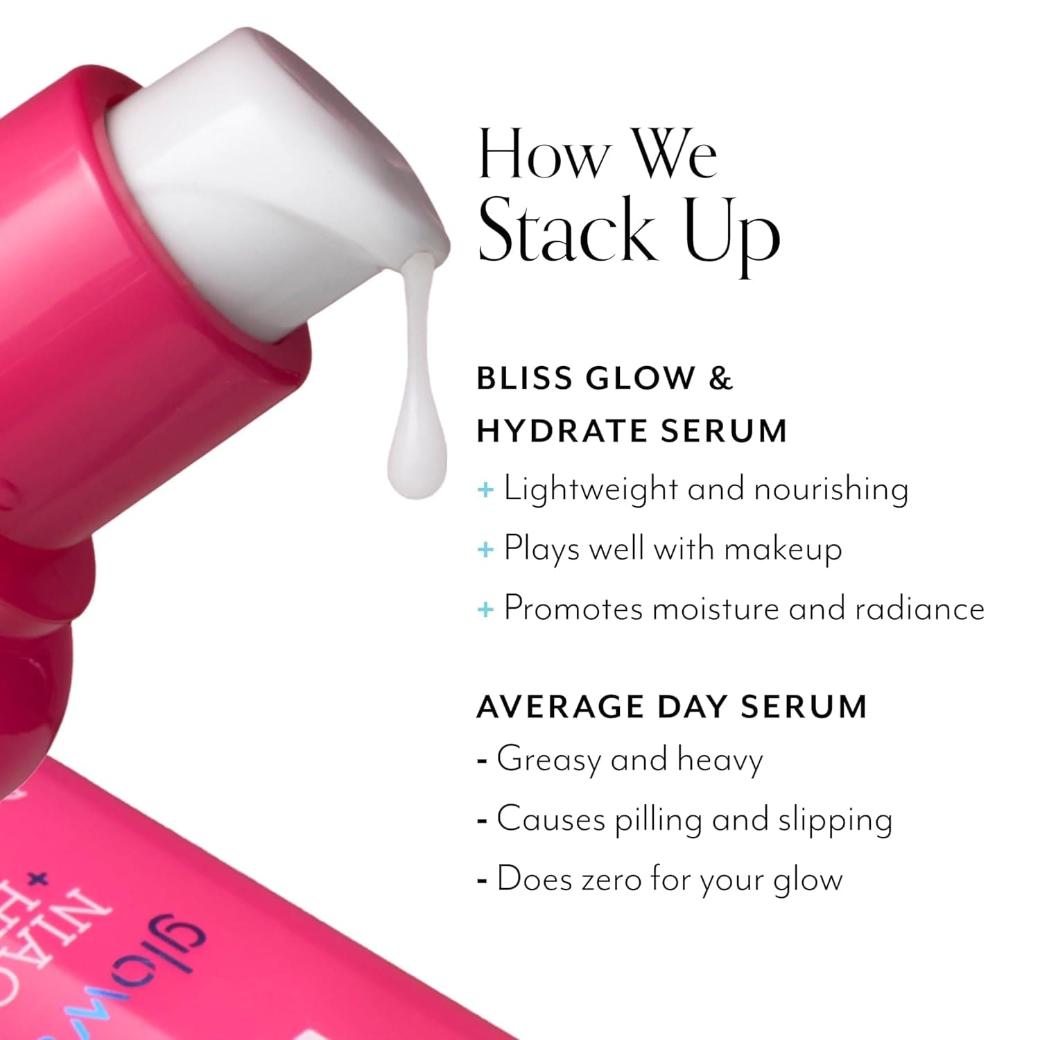 Glow & Hydrate Serum | Niacinamide + Hyaluronic Acid | Improves Dullness, Hydrates, Replenishes, & Defends Skin | Lightweight & Clean | Vegan & Cruelty-Free | 1 Fl Oz