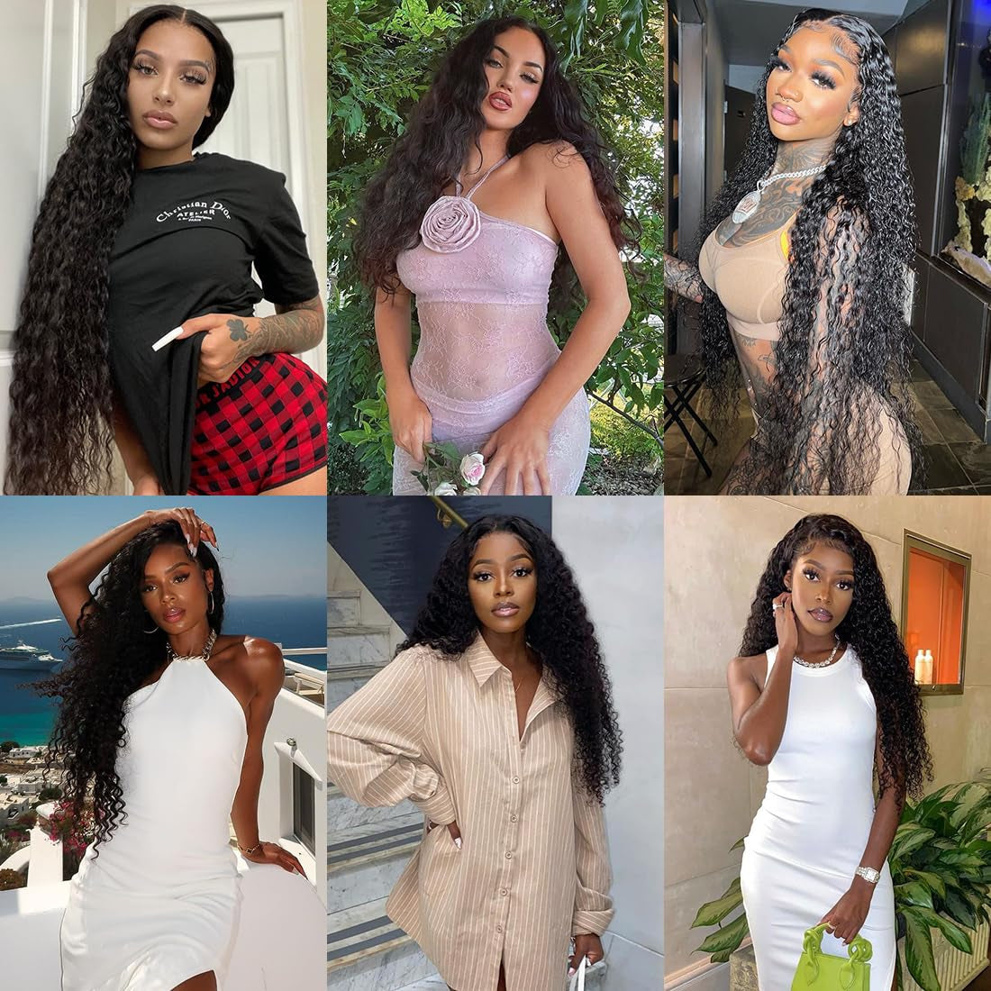 Deep Wave Lace Front Wigs Human Hair Pre Plucked 180% Density HD Transparent 13X4 Lace Frontal Wigs for Women Human Hair Lace Front Wigs Deep Curly Lace Front Wig (30 INCH)