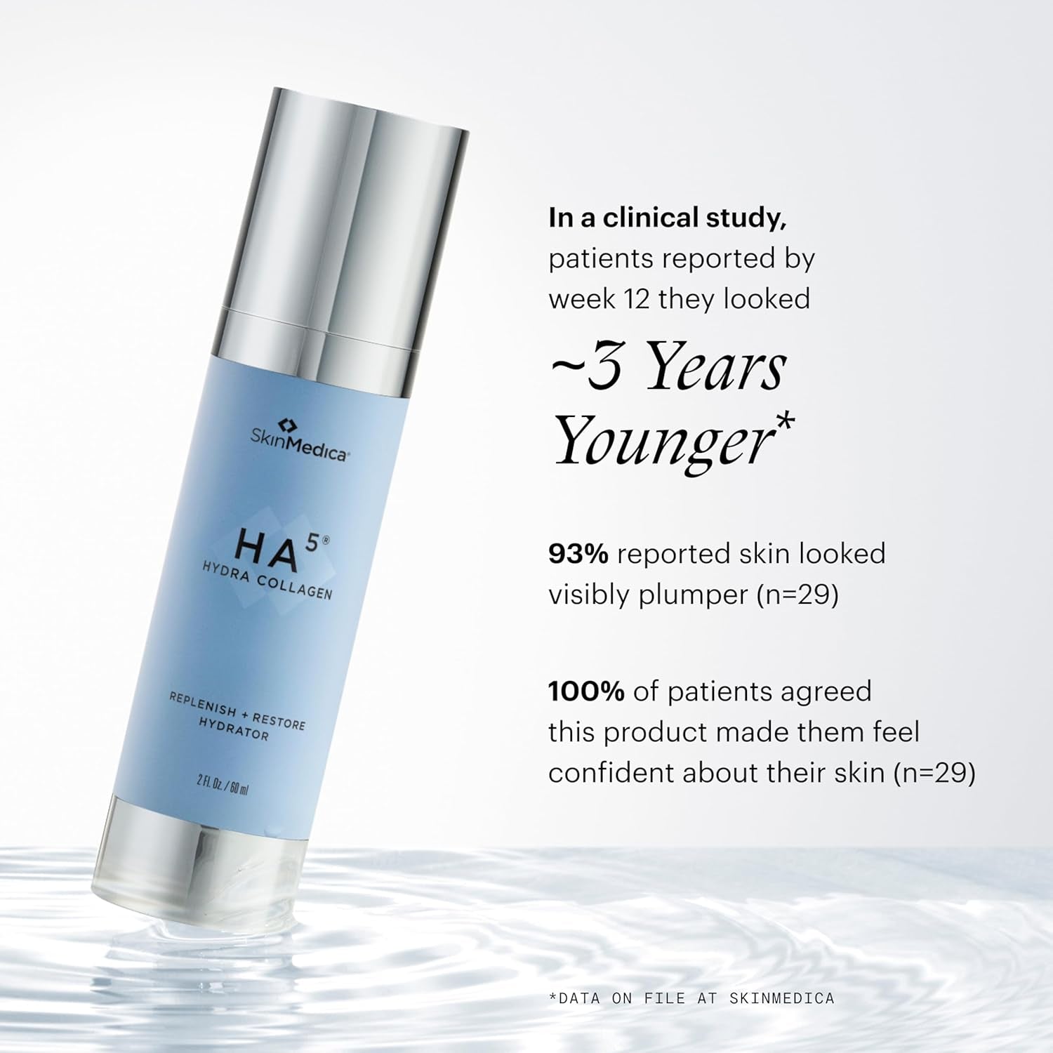 HA Hydra Collagen Replenish & Restore Hydrator - Age-Defying Skincare for Women with 2X Hyaluronic Acid than Previous Formula & Vegan Collagen for Hydration & Visibly Plump Skin (2 Fl Oz)