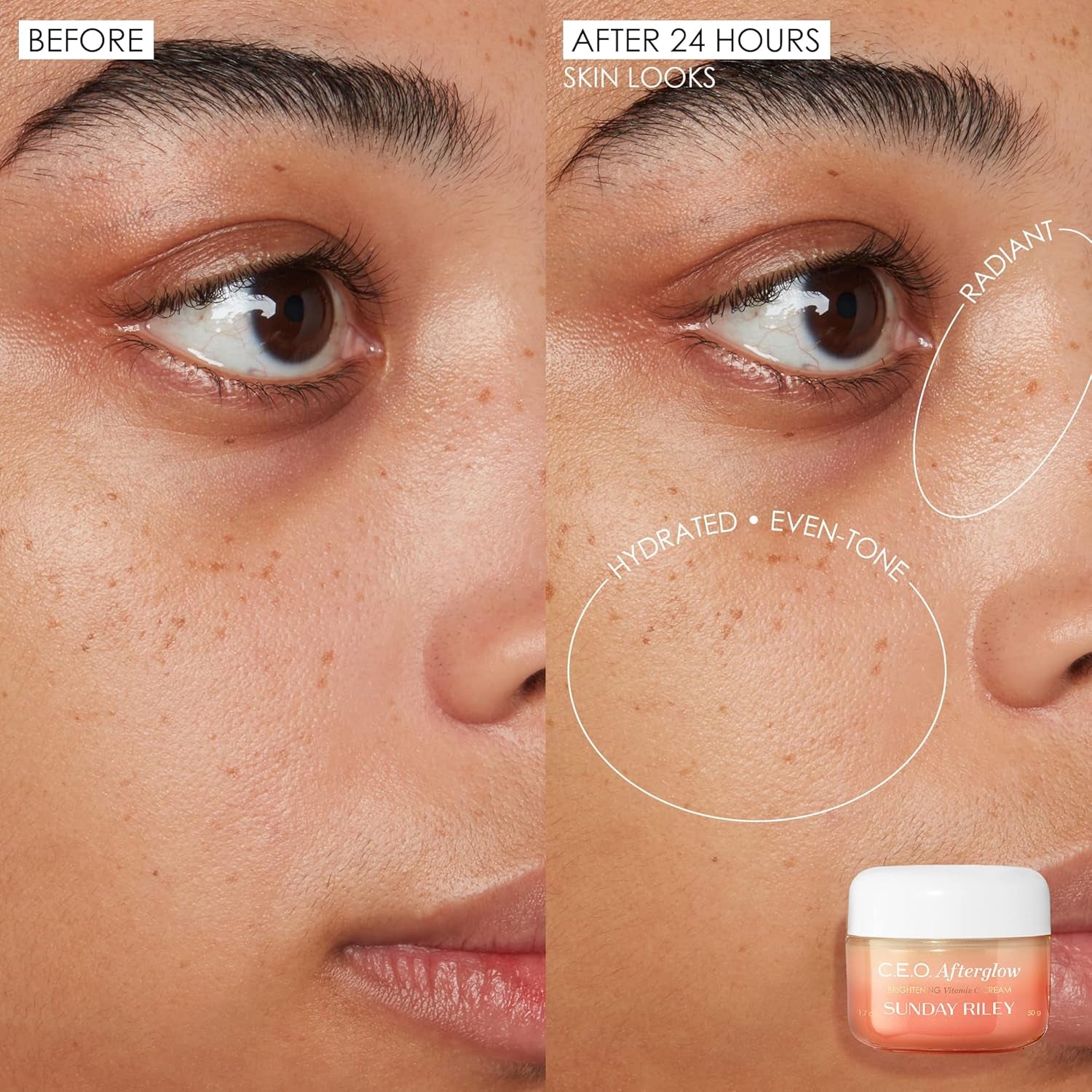C.E.O. Afterglow Brightening Vitamin C Cream Face Moisturizer