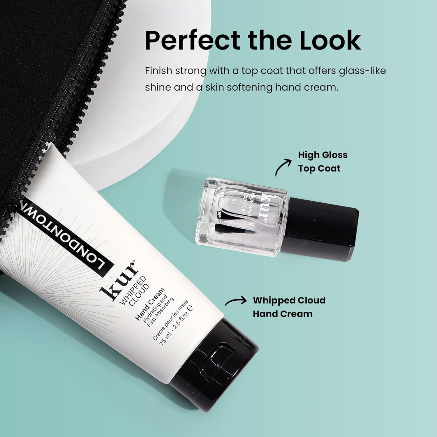 Discovery Set, Vegan Chip-Resistant Long-Lasting Nail Lacquer, Whipped Cloud Hand Cream, 2.5 Fl Oz, Conditioning Lacquer Remover Pads.