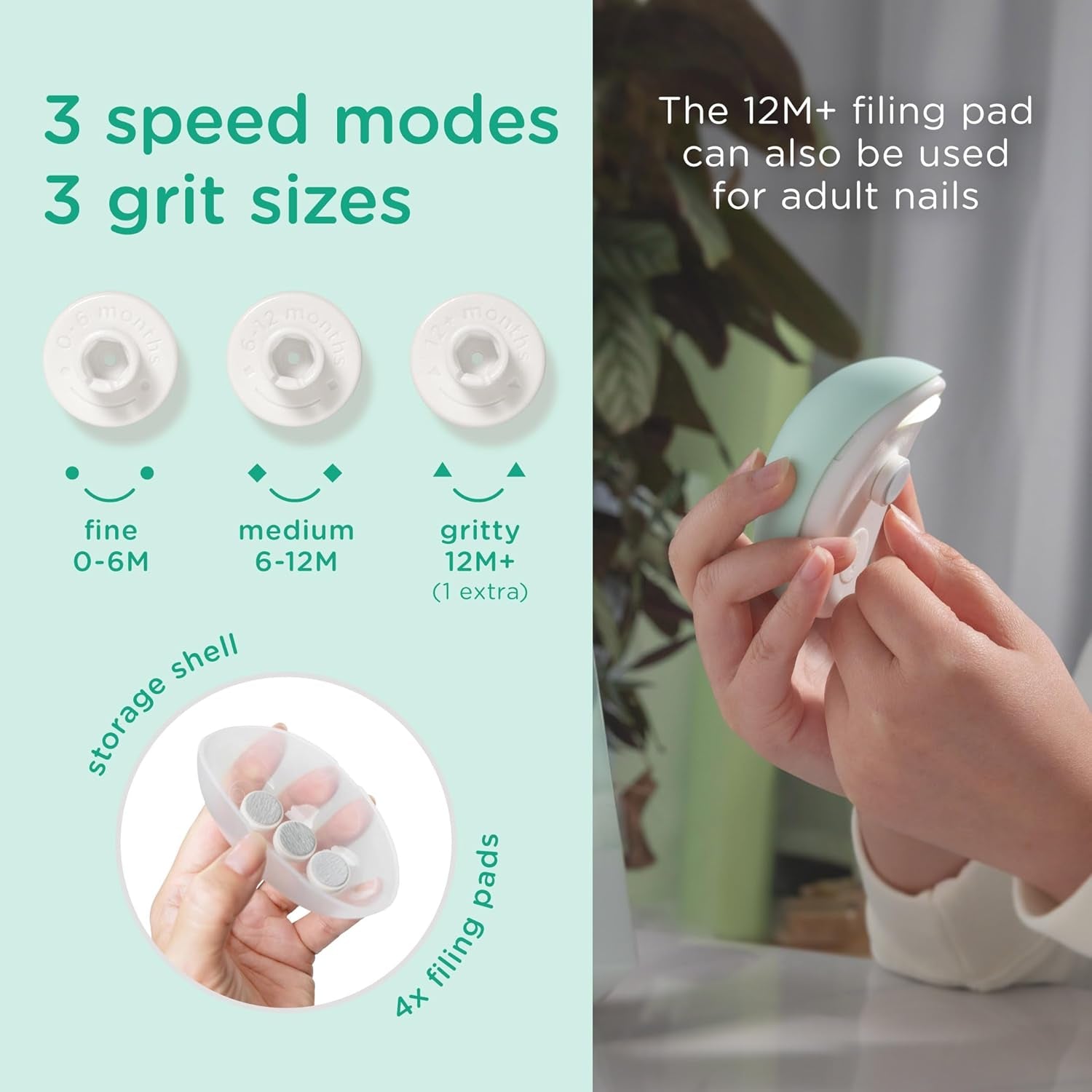 Rechargeable Electric Baby Nail Trimmer | Newborn Nail Clipper | Electronic File for Babies | Infant/Toddler Nail Grooming Kit | Portable Manicure Essentials | LED Light Fingernail Cutter Set