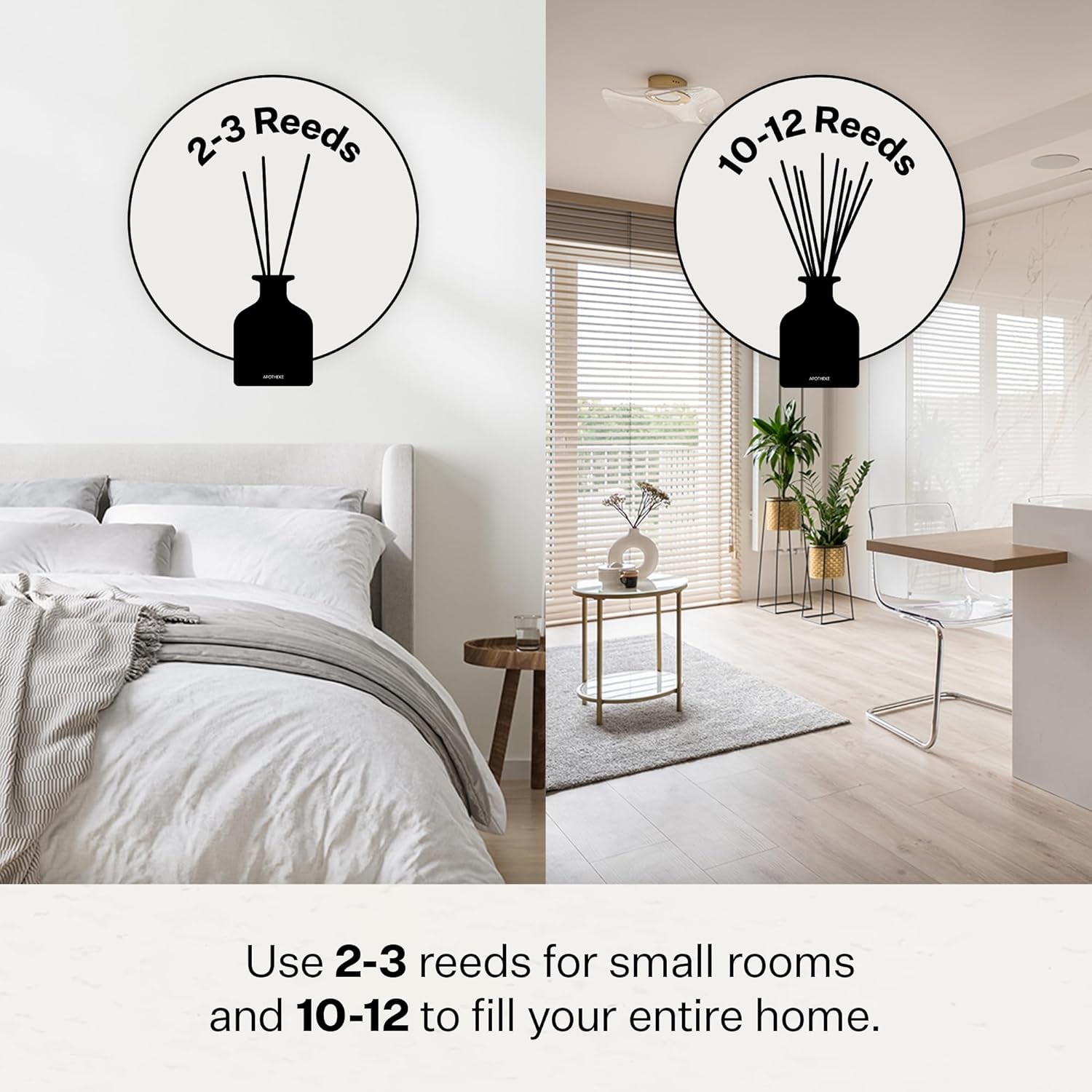 Apotheke Santal Rock Rose Reed Diffuser for Home Fragrance