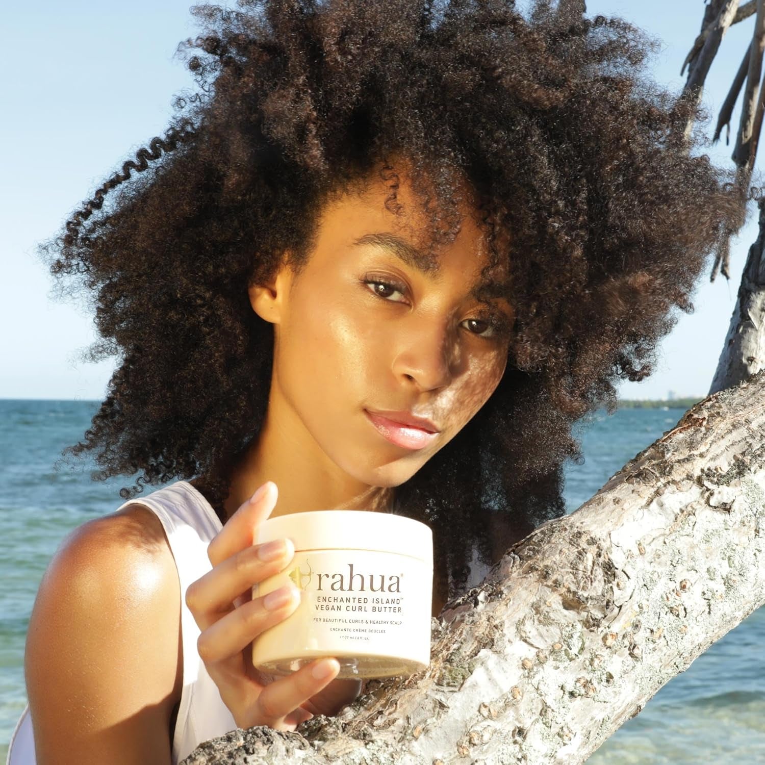 Enchanted Island Vegan Curl Cream Butter 6 Fl Oz Curly Hair Products for Scalp Care & Hair Care, Leave in Styling Cream for Frizz Control, Nourishing Naturally Infused, Plant Powered Ingredients