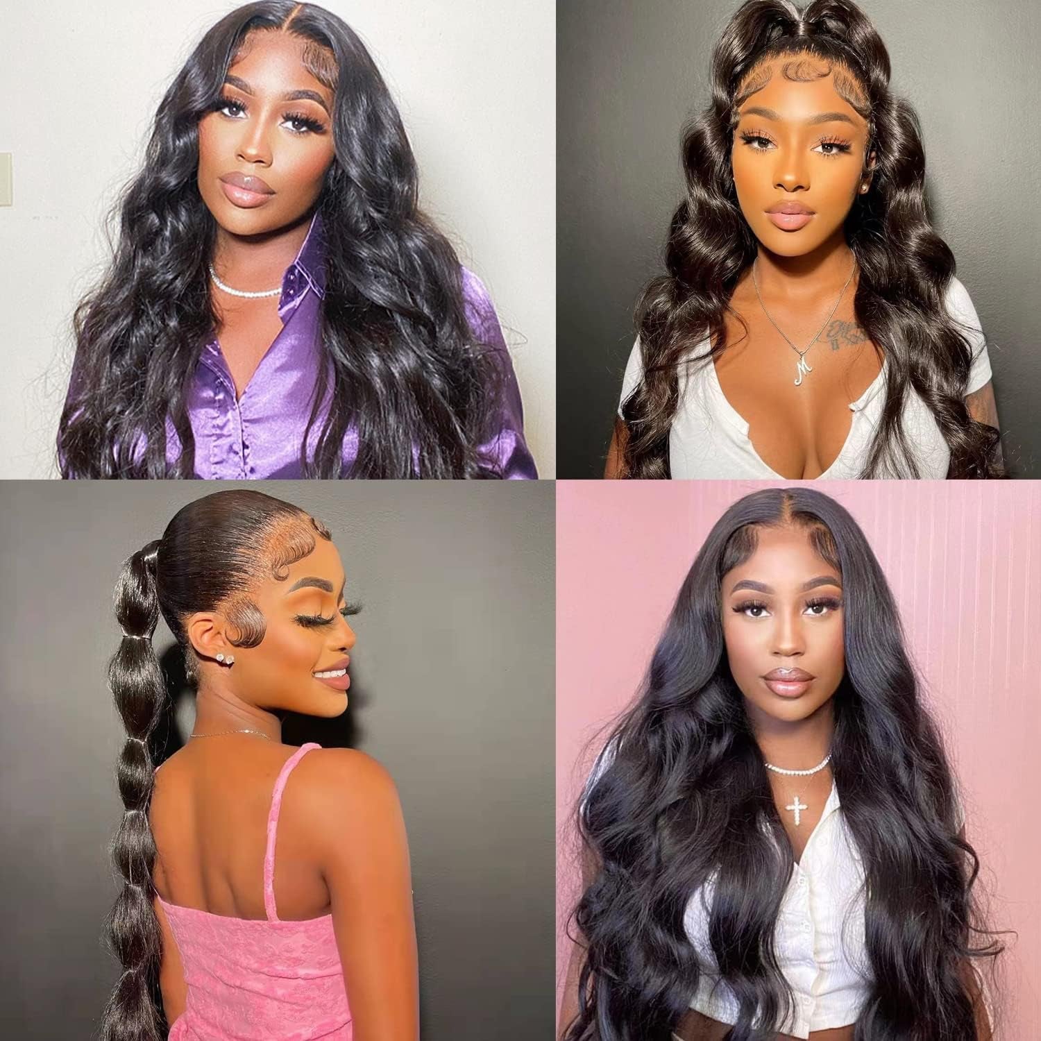 13X6 HD Body Wave Lace Front Wigs Human Hair Wigs for Black Women 160% Density Glueless Brazilian Virgin Transparent Lace Frontal Wigs Human Hair Pre Plucked with Baby Hair Natural Color 20 Inch