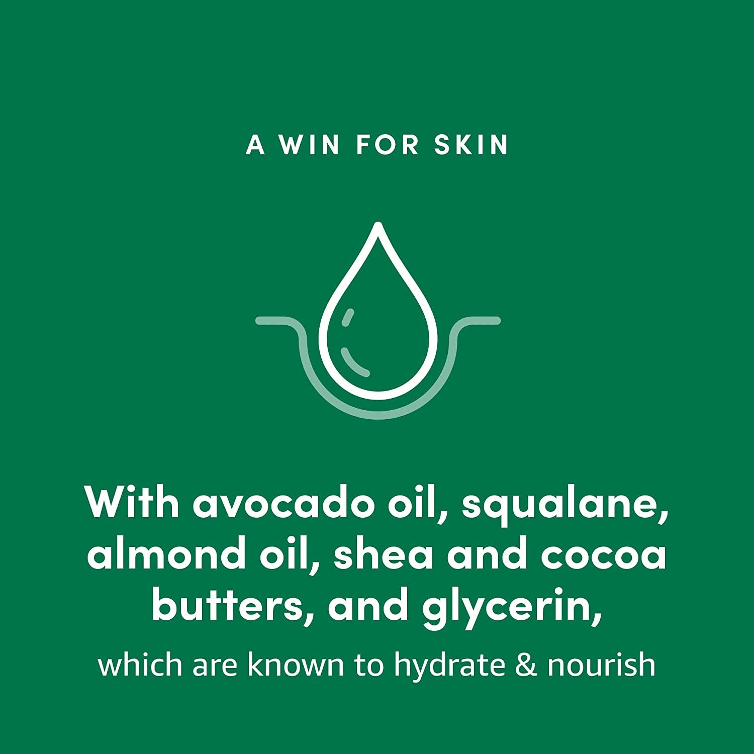 Hydrating Face Moisturizer with Avocado & Almond Oils, Squalane & Cocoa Butter, Vegan, Cucumber, Dermatologist Tested, Normal to Dry Skin, 1.7 Fl Oz