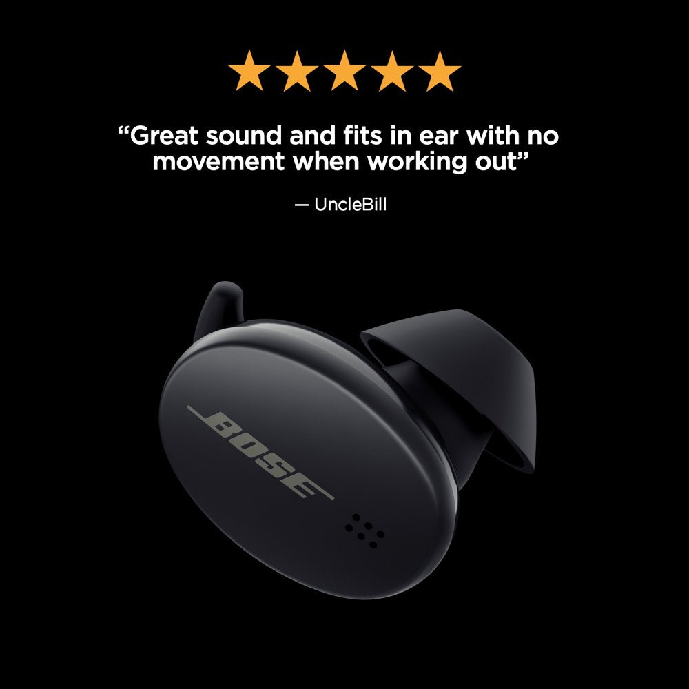 Sport Earbuds True Wireless Bluetooth Headphones, Black