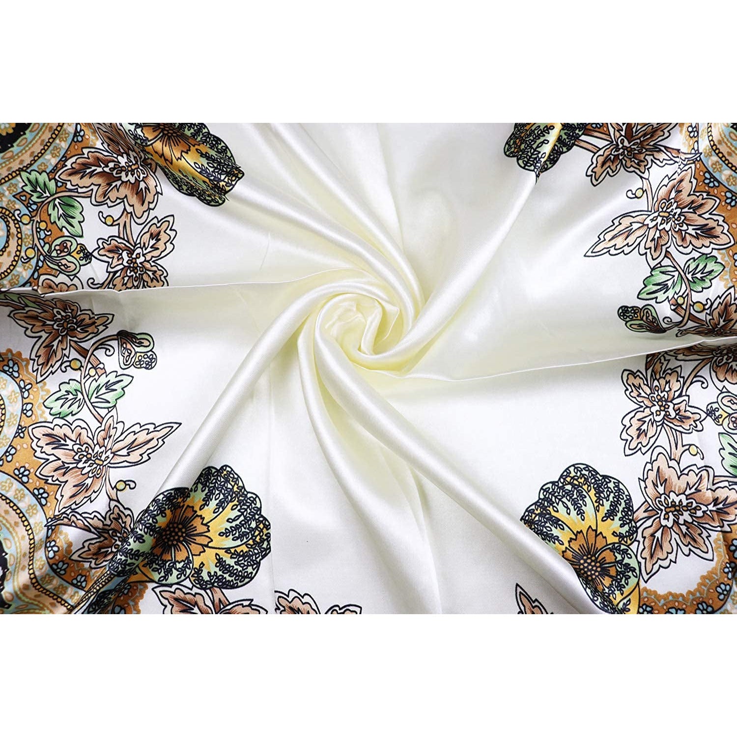 Women'S 35" Satin Square Silk like Hair Scarves and Wraps Headscarf for Sleeping