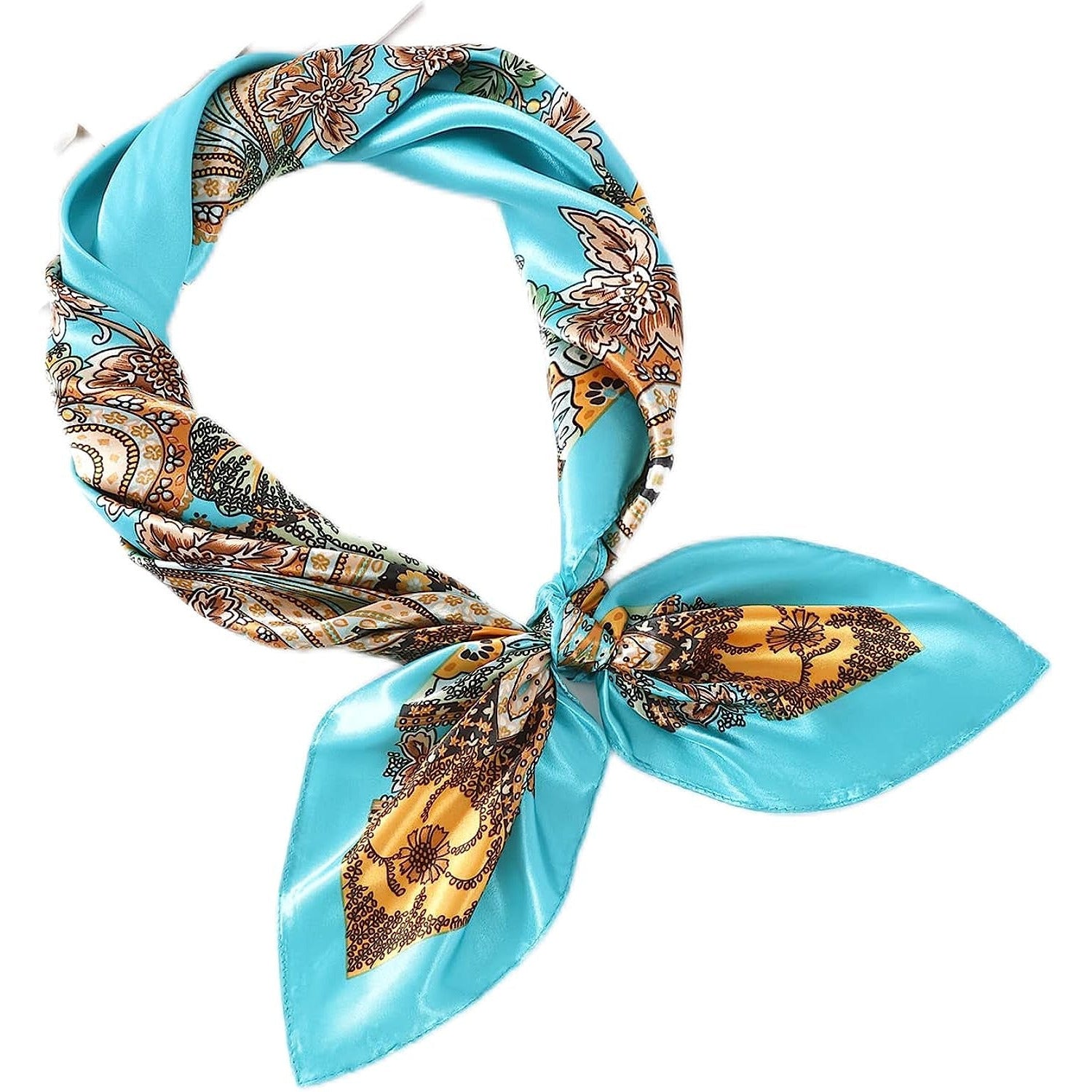 Women'S 35" Satin Square Silk like Hair Scarves and Wraps-Square Silk Head Scarf for Wrapping Hair and Sleeping at Night…