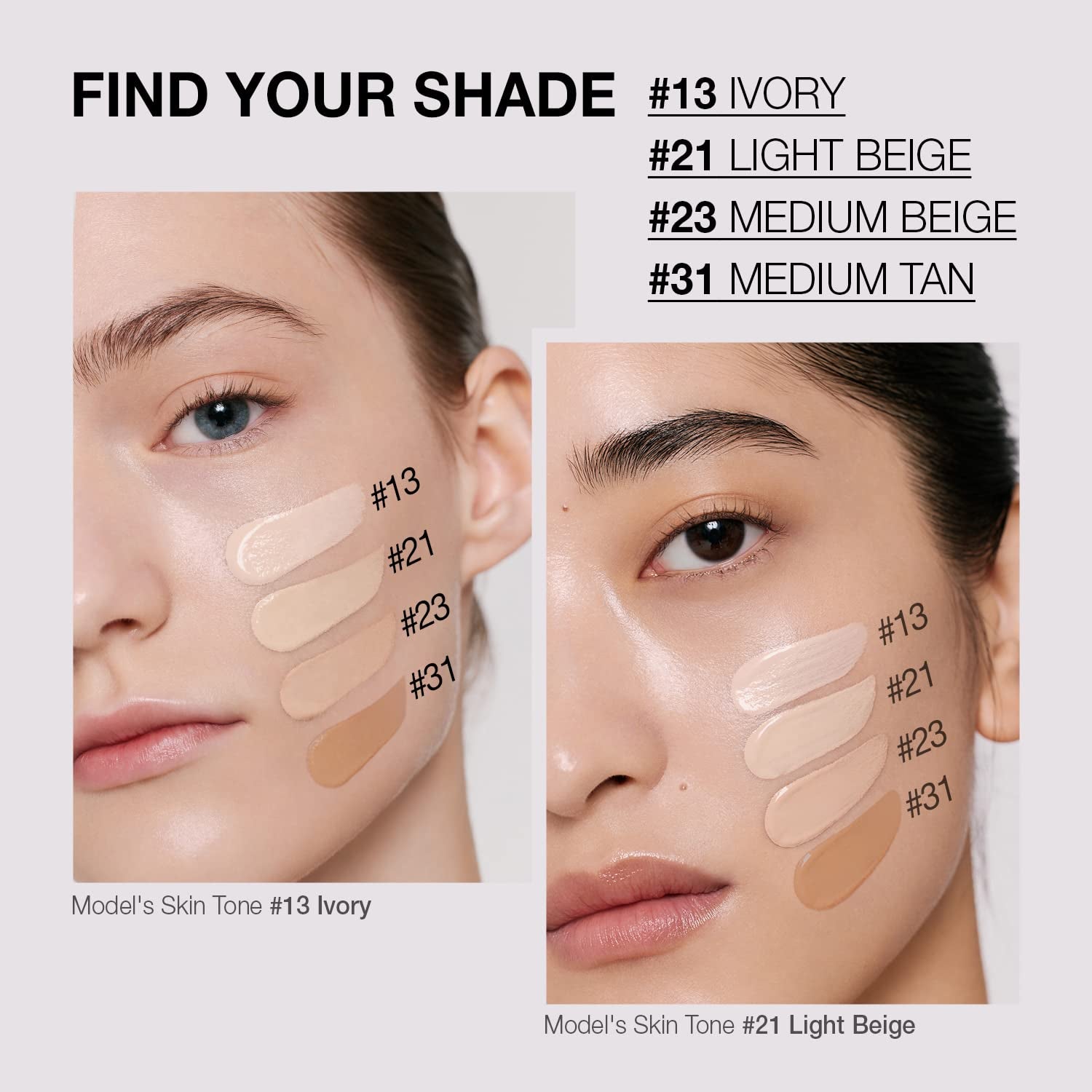 AGE 20'S Signature Intense Sunscreen SPF 50+ Foundation, Natural Coverage, Cushion Korean Makeup, 71% Essence Natural Dewy Finish, Refill Included, 23 Medium Beige (0.49 Oz X2 Ea)