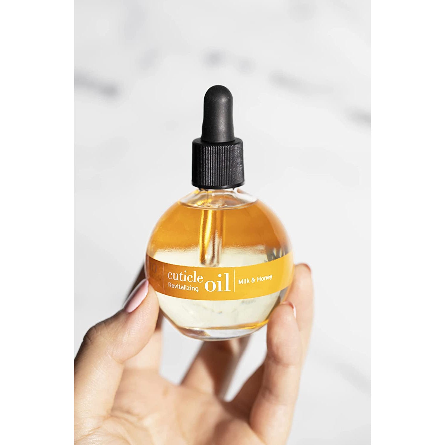 Naturale Revitalizing- Hydrating Oil for Repaired Cuticles Overnight - Remedy for Damaged Skin and Thin Nails - Paraben /Cruelty-Free Formula - Milk and Honey - 2.5 Oz
