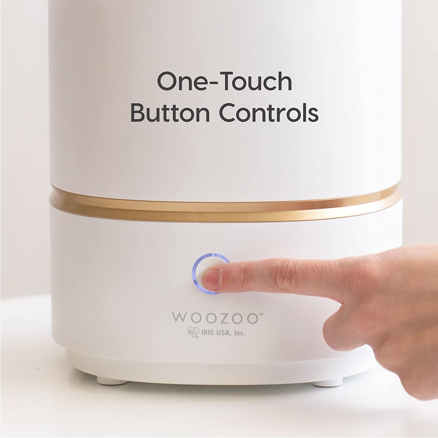 IRIS USA WOOZOO Ultrasonic Humidifier - Cool Mist 3L Water Tank, Bedroom Baby Nursery, Adjustable Mist Level, Night Light Function, Whisper Quiet, Runs up to 38 Hours, Auto Shut Off